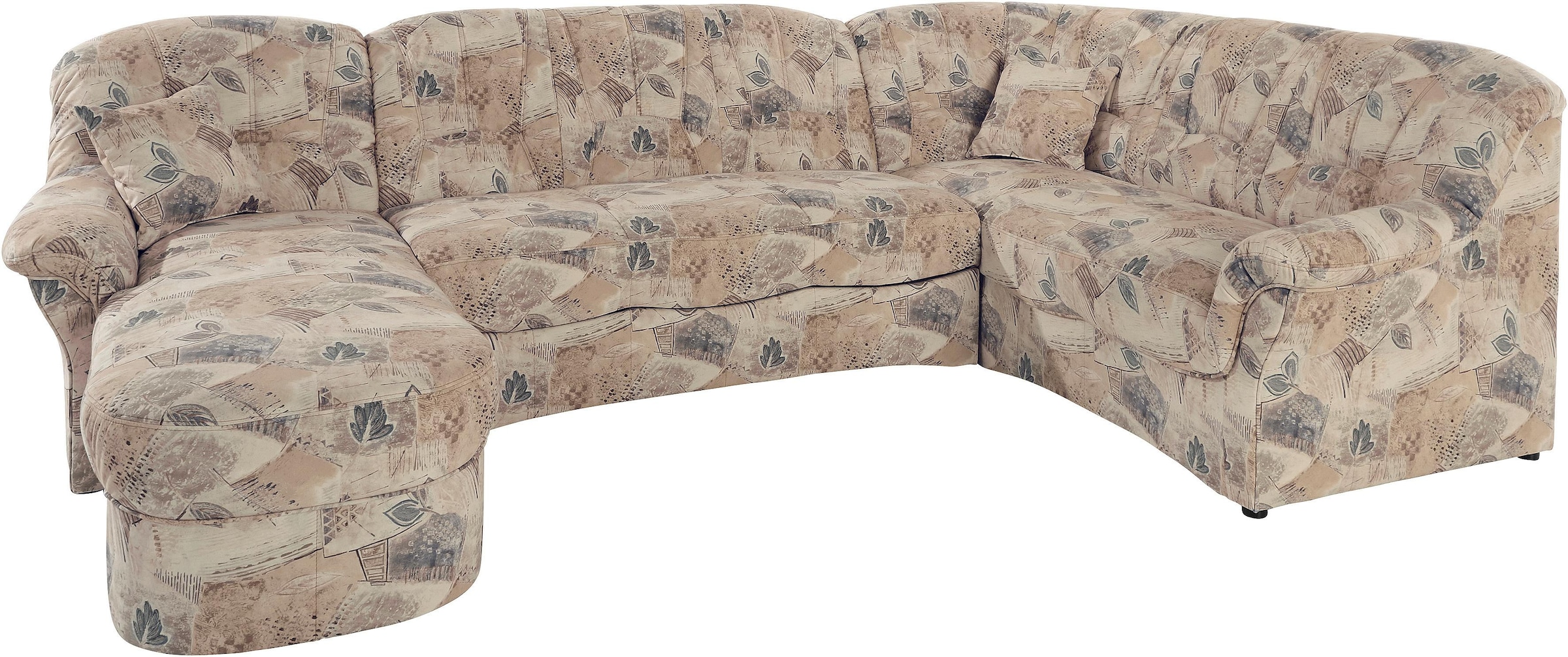 DOMO collection Wohnlandschaft »Bahia mit viel Platz, zeitloses Design, U-Form«, wahlweise mit Bettfunktion