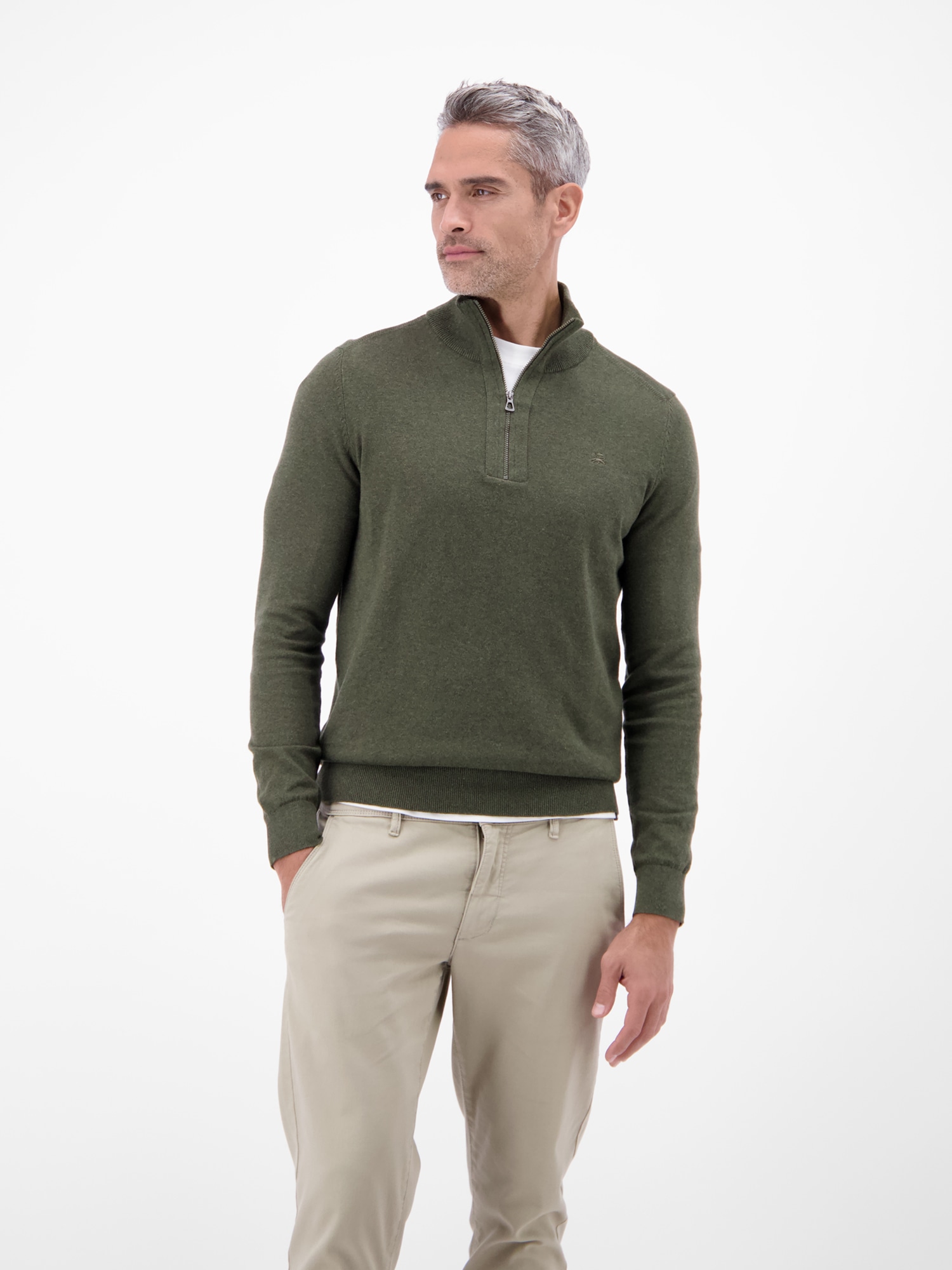 LERROS Troyer "LERROS Flachstrickpullover mit Troyerkragen" günstig online kaufen