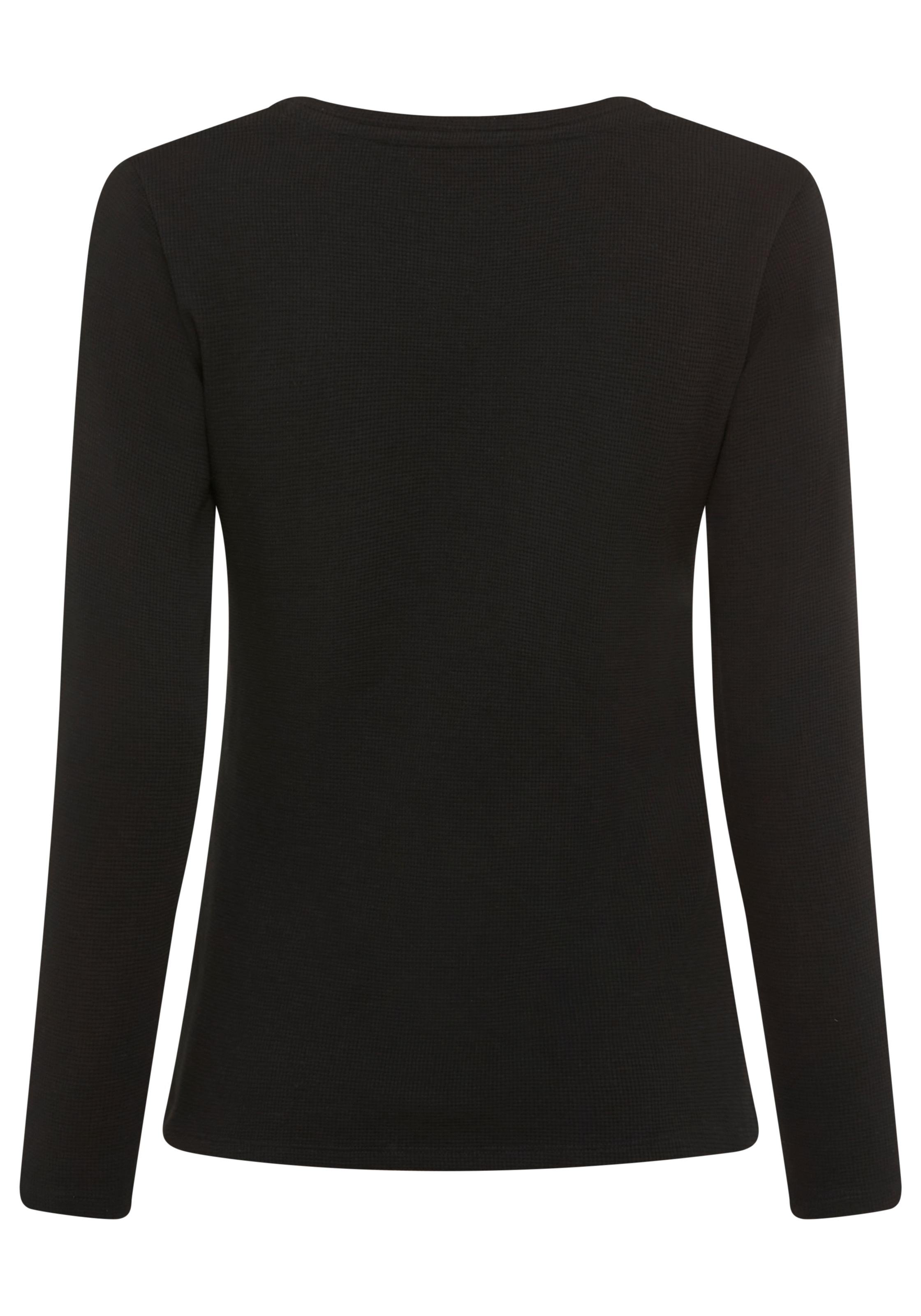 BOSS Langarmshirt "Waffle", Schlaf-Top, Waffelstruktur, aus Baumwollmix günstig online kaufen