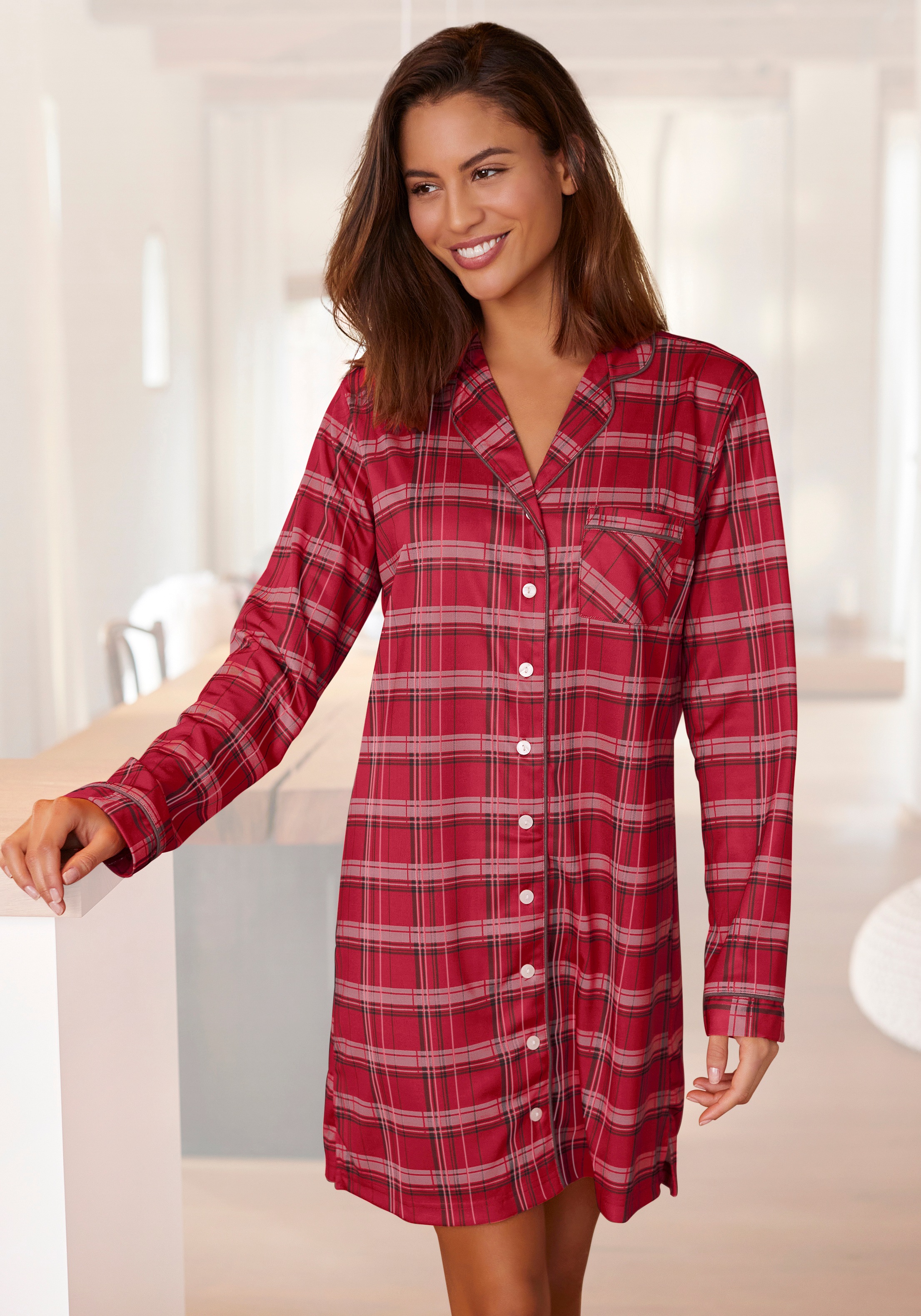 H.I.S Brusttasche aus Flanell im Karo-Design