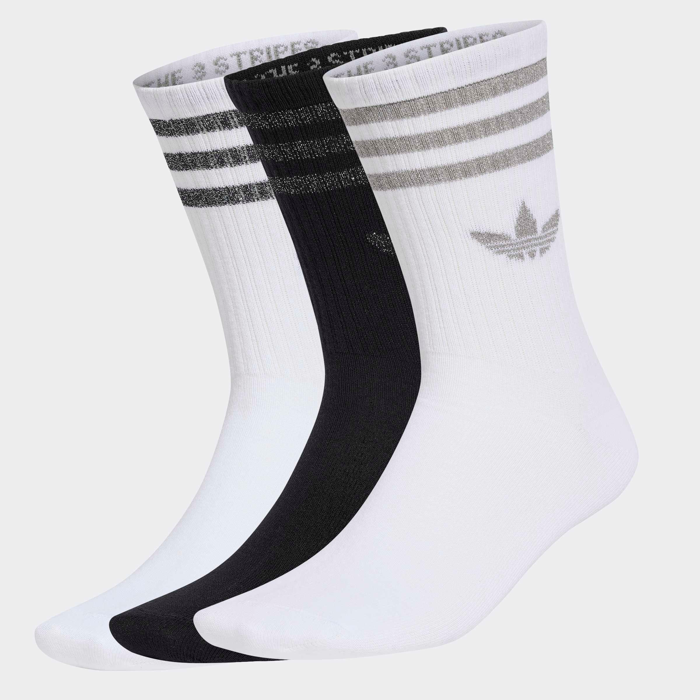 adidas Originals Sportsocken "3-STREIFEN GLITZER CREW, 3 PAAR" 3 Paar tlg.