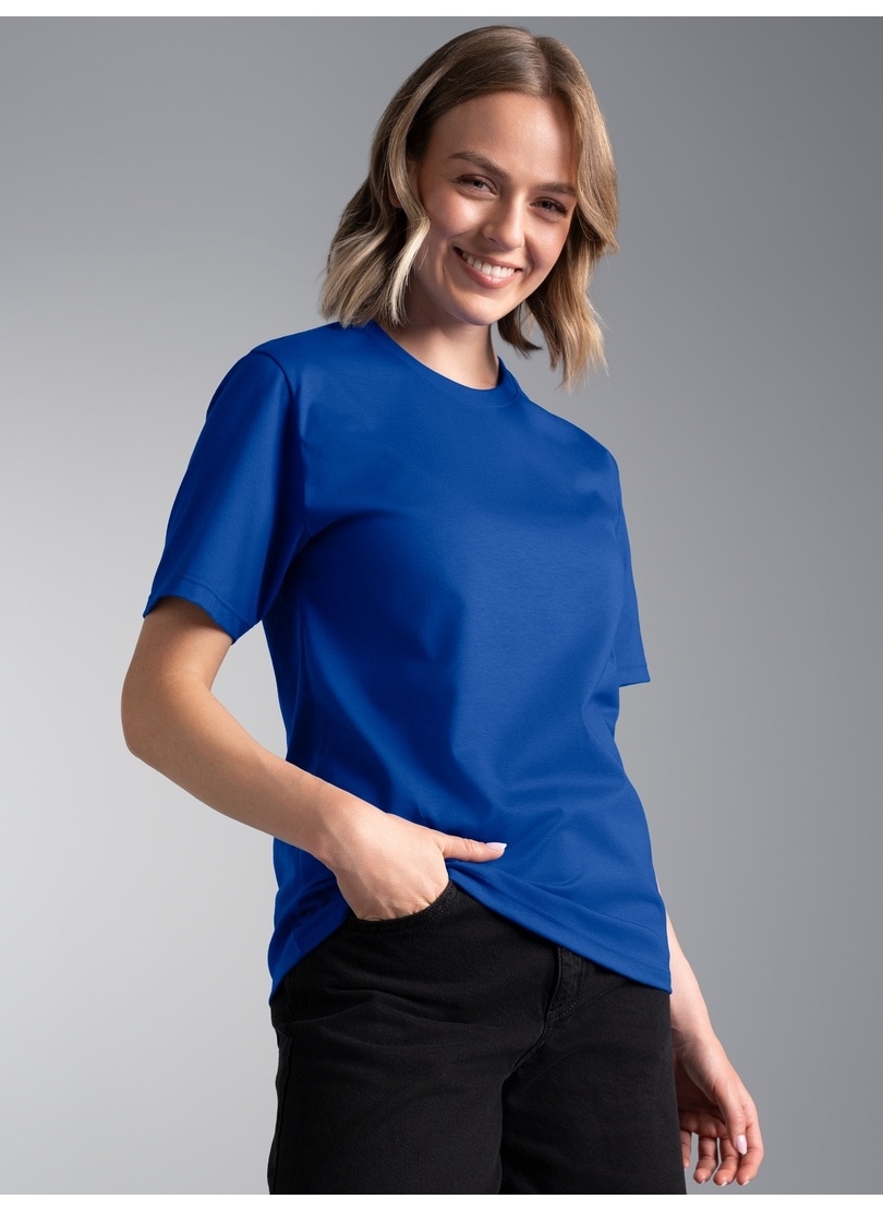 Trigema T-Shirt "TRIGEMA T-Shirt aus 100% Baumwolle" 1 Stk.
