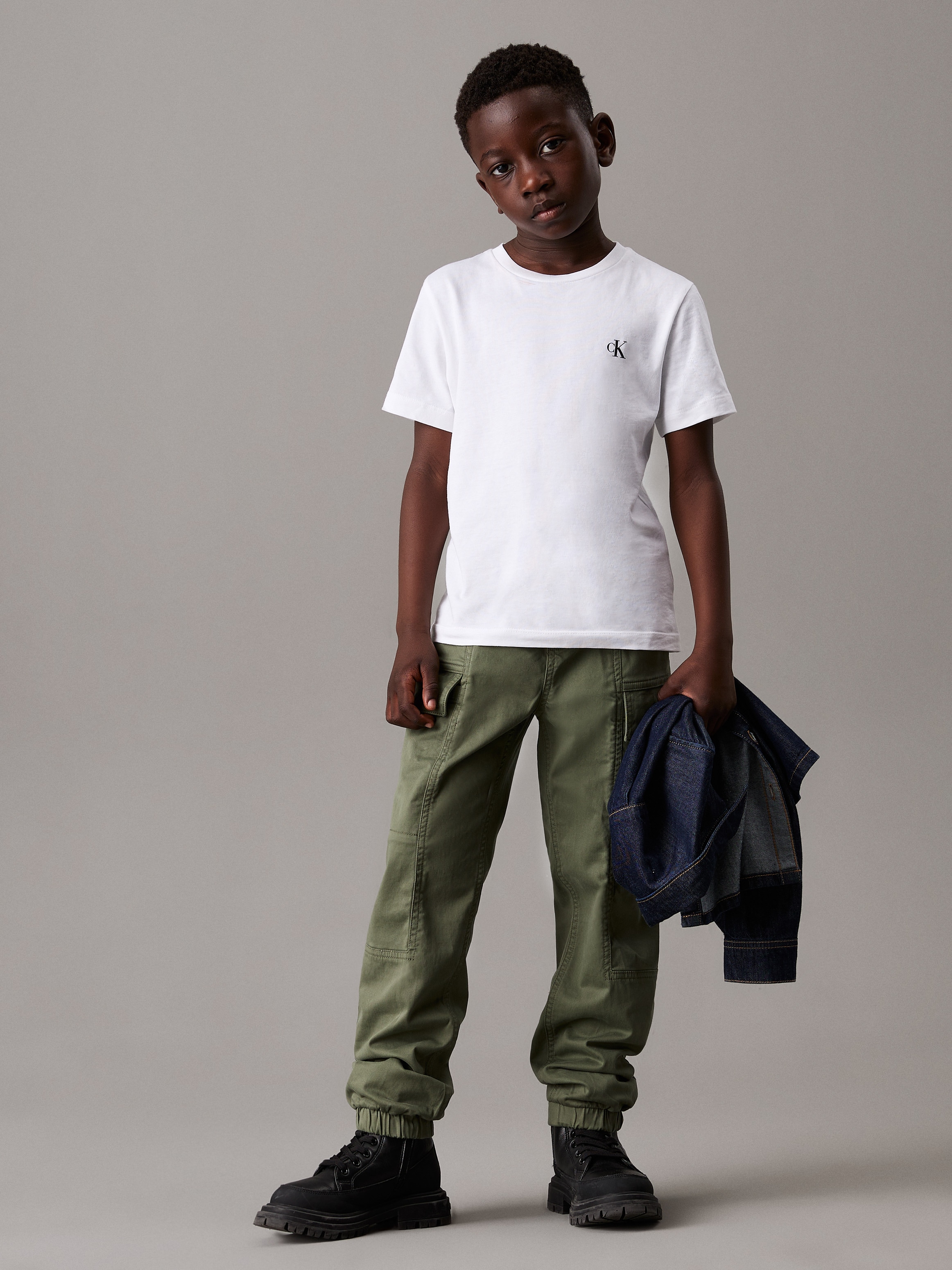 Calvin Klein Jeans Sweathose »ESSENTIAL WOVEN CARGO PANTS«, für Kinder bis 16 Jahre mit Logo-Print