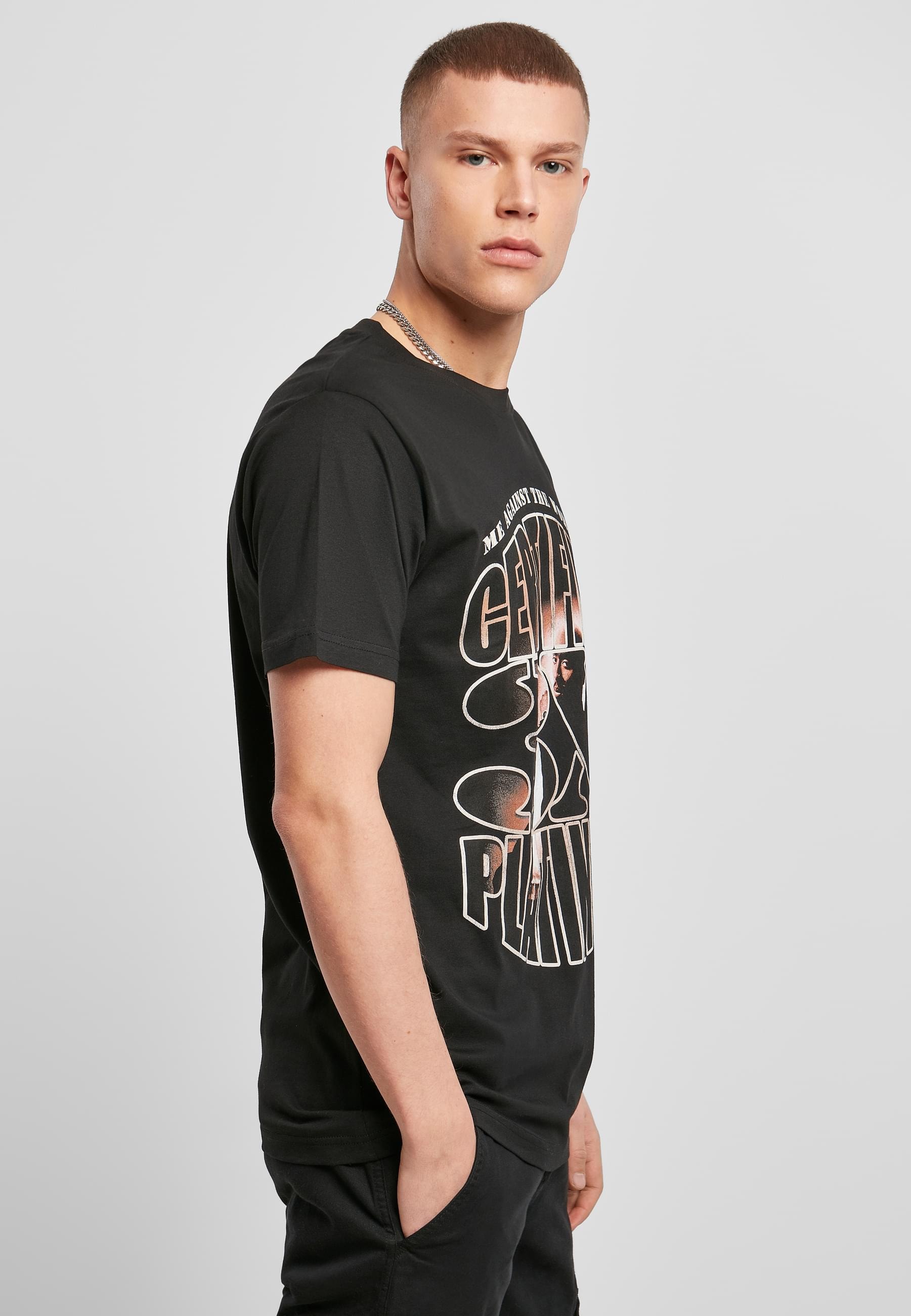 MisterTee Kurzarmshirt »MisterTee Herren Tupac Me Against the World Platinium Tee«, (1 tlg.)