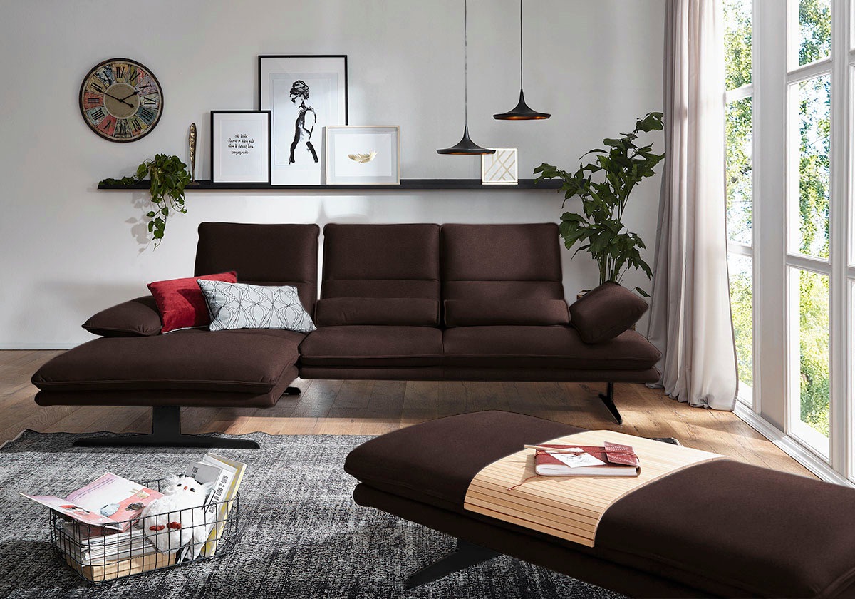 W.SCHILLIG Ecksofa "broadway, Designsofa mit tollem Sitzkomfort" Sitztiefen günstig online kaufen