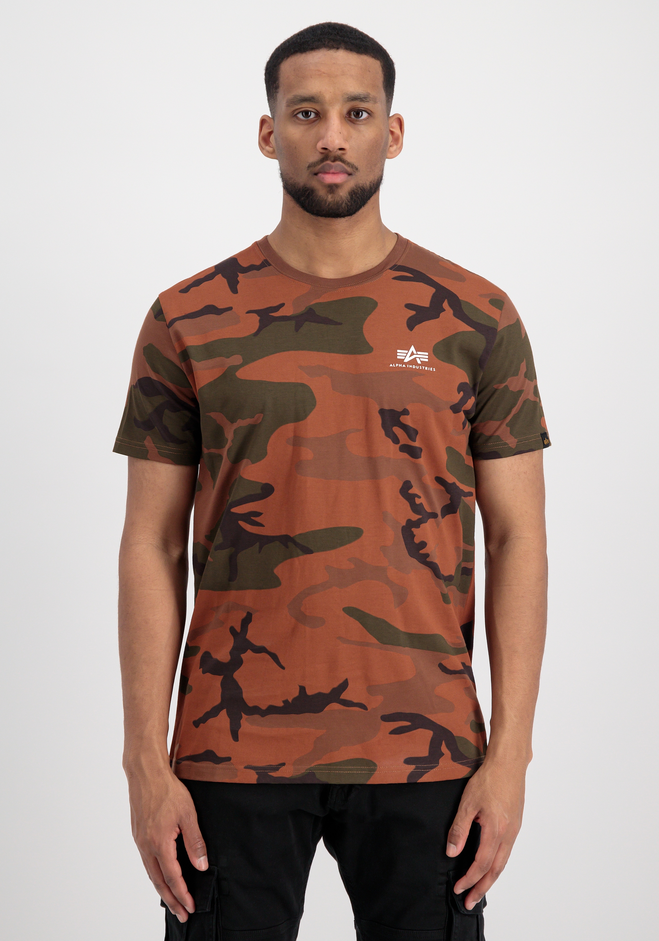 Alpha Industries T-Shirt "Alpha Industries Men - T-Shirts Basic T Small Logo Camo"