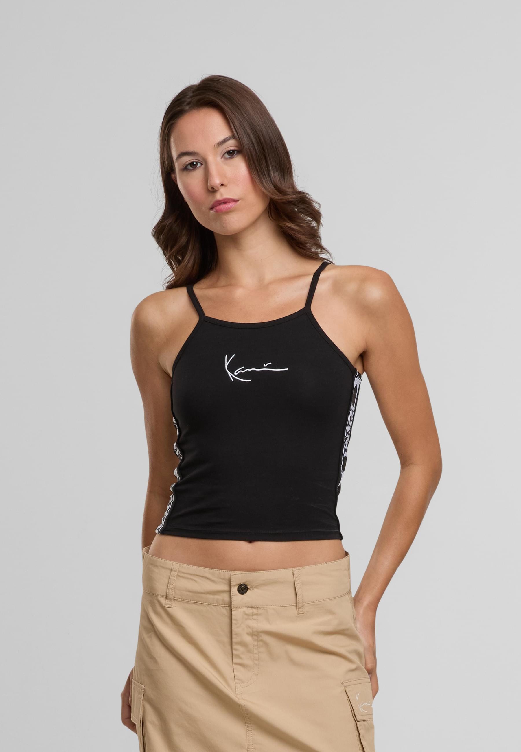 Karl Kani Muskelshirt "Karl Kani Damen KKWQ22001BLK Karl Kani Tape Small Si günstig online kaufen
