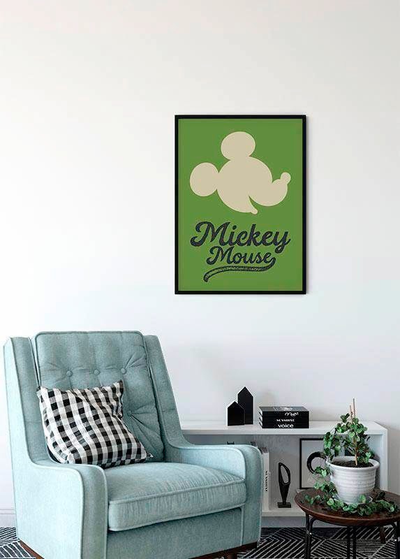 Komar Poster »Mickey Mouse (1 | Green St.), Kinderzimmer, Disney, Wohnzimmer Head«, Schlafzimmer, BAUR