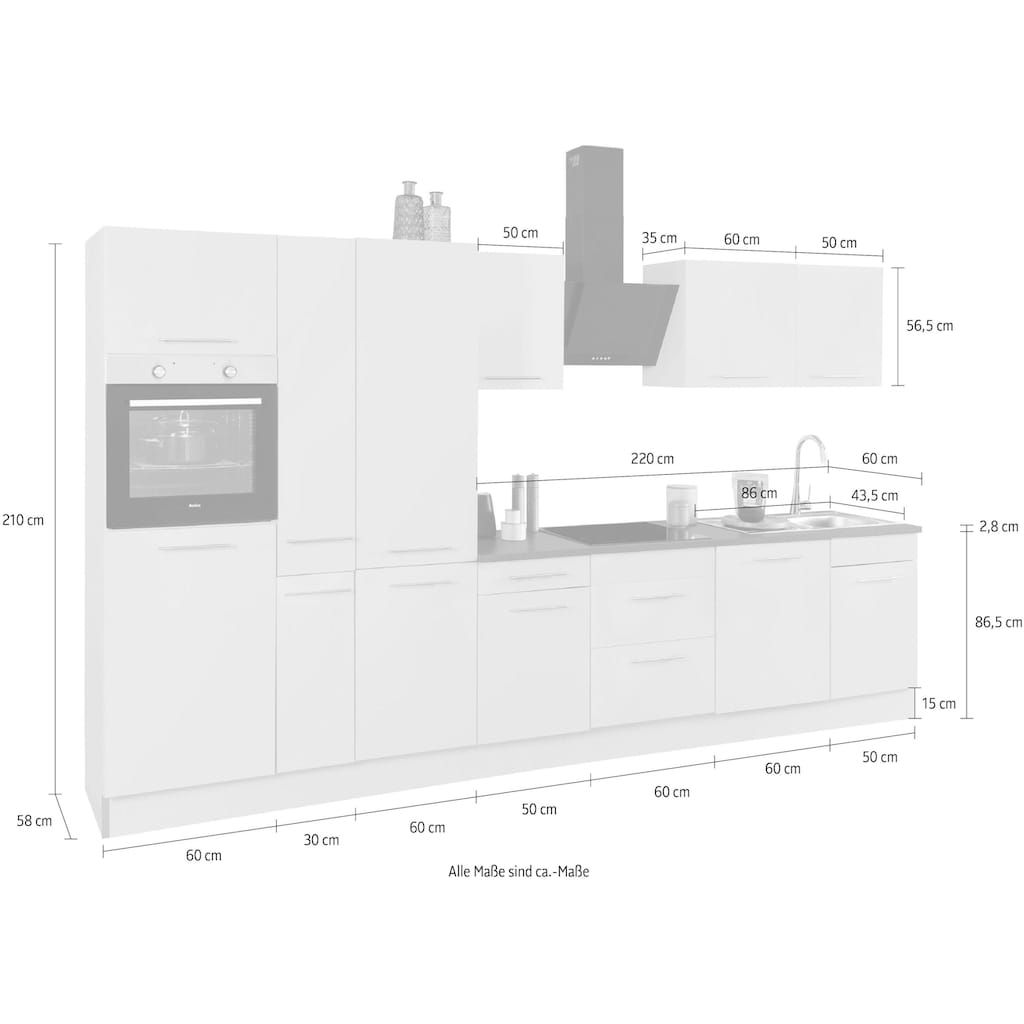 wiho Küchen Küchenzeile »Ela«