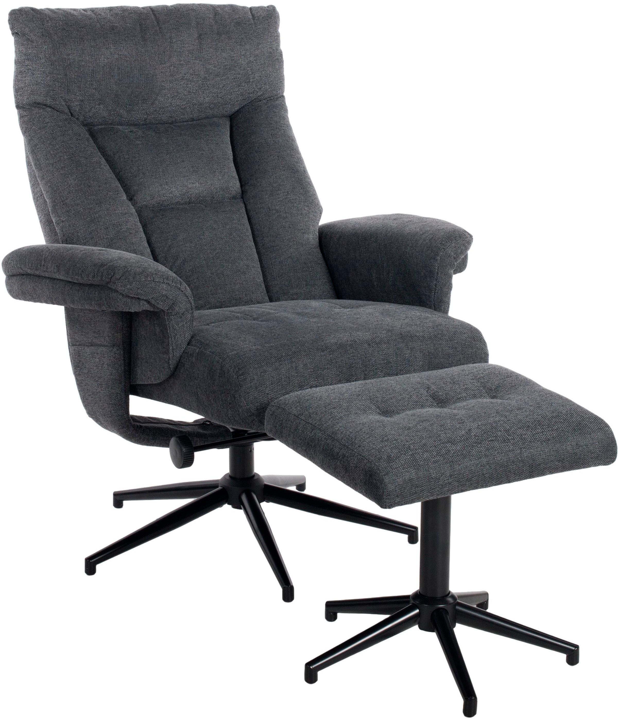 Duo Collection TV-Sessel »Olvera«, mit Hocker und Relaxfunktion, 360 Grad drehbar