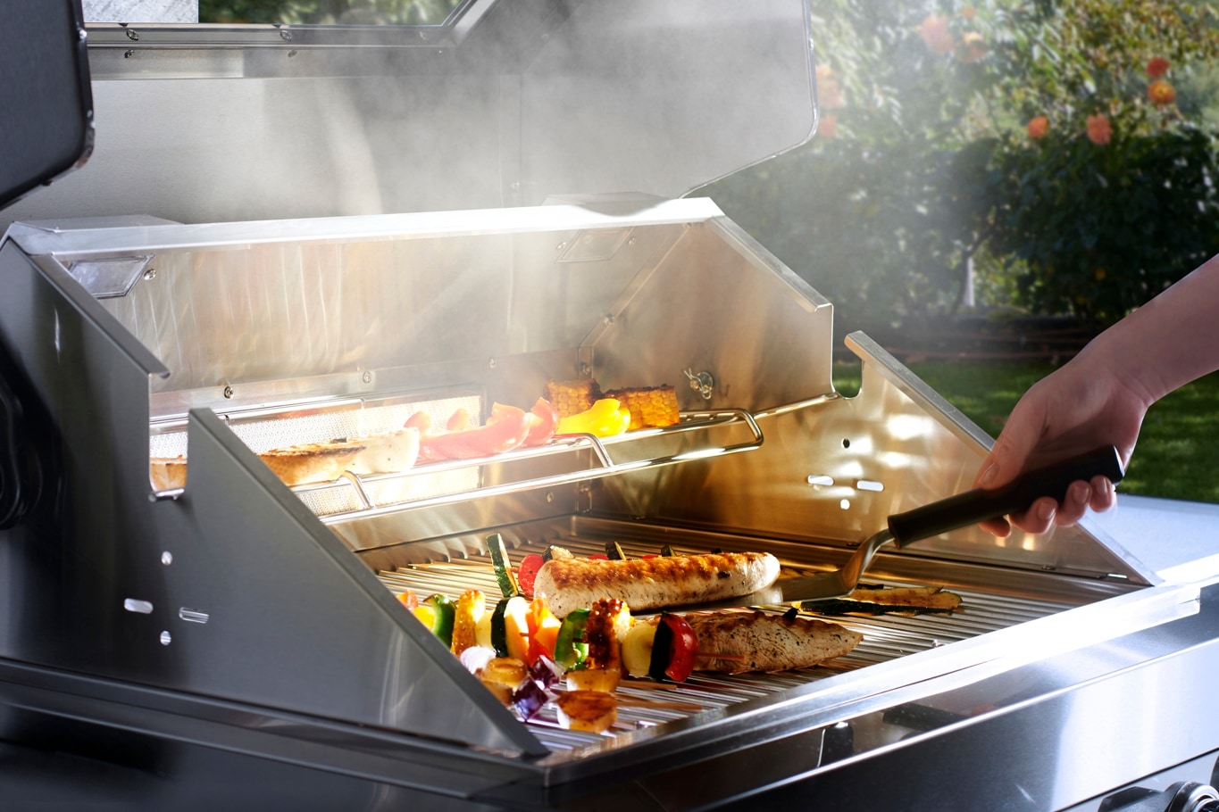Buschbeck Outdoor-Küche »»Chester« mit Heckbrenner und Sizzle Zone«, BxTxH: 214x60x119 cm