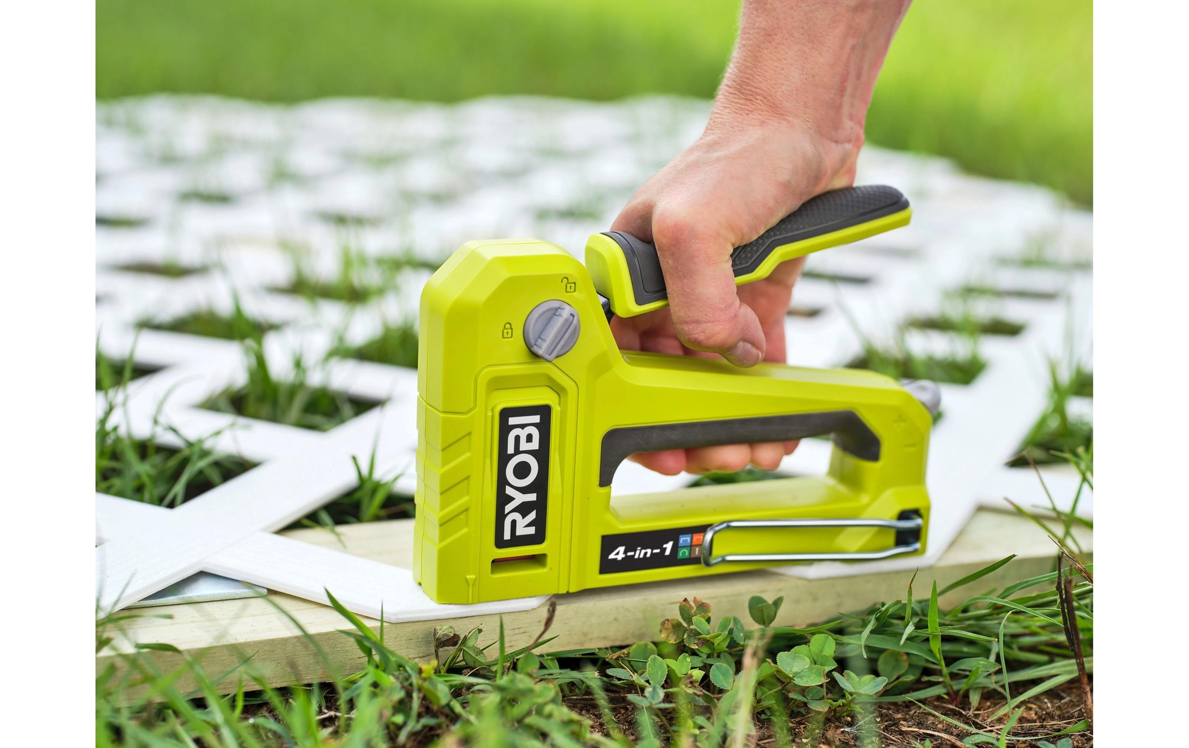 RYOBI Handtacker »RHFST4IN1« ielseitiger 4-in-1 Hefter für präzise Befestigungsarbeiten