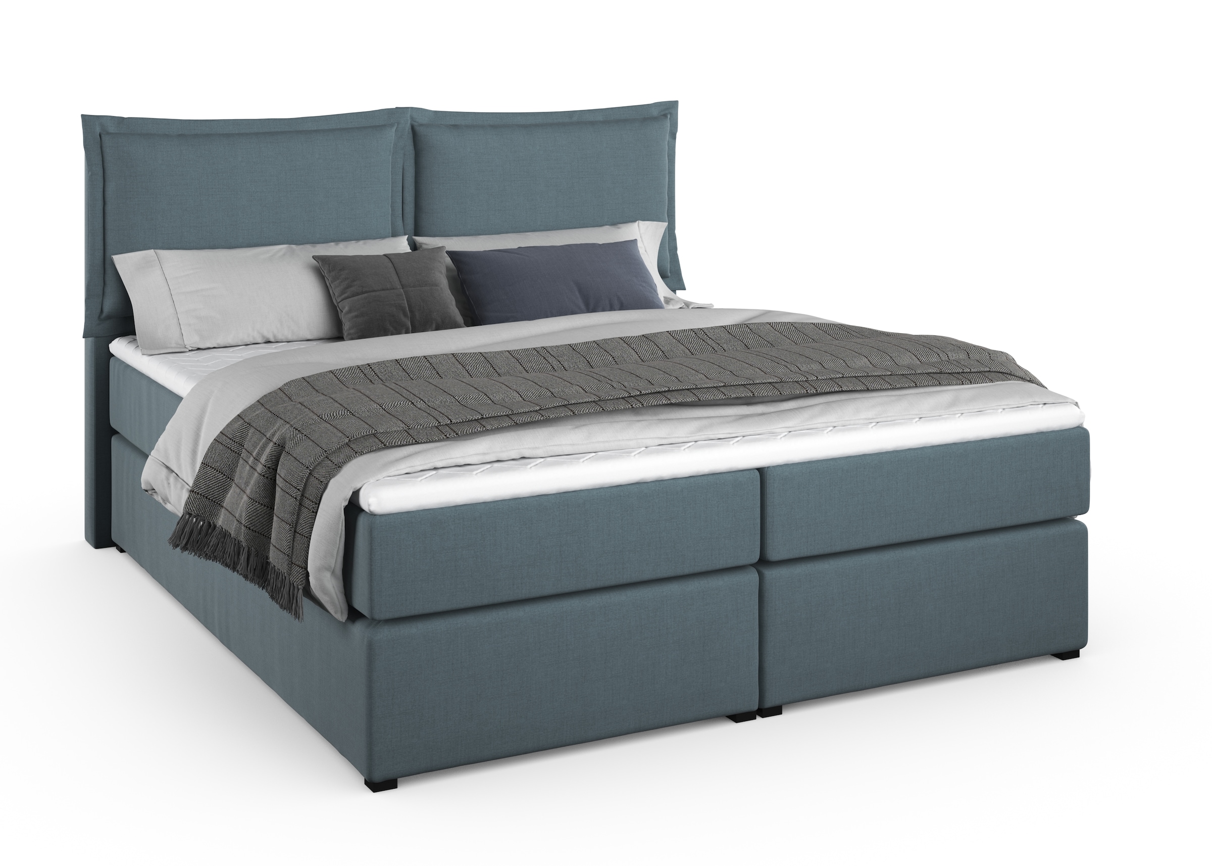 Home affaire Boxspringbett »Lysann«, 5fach verstellbares Kopfteil, in 4 Breiten, 3 Matratzenarten