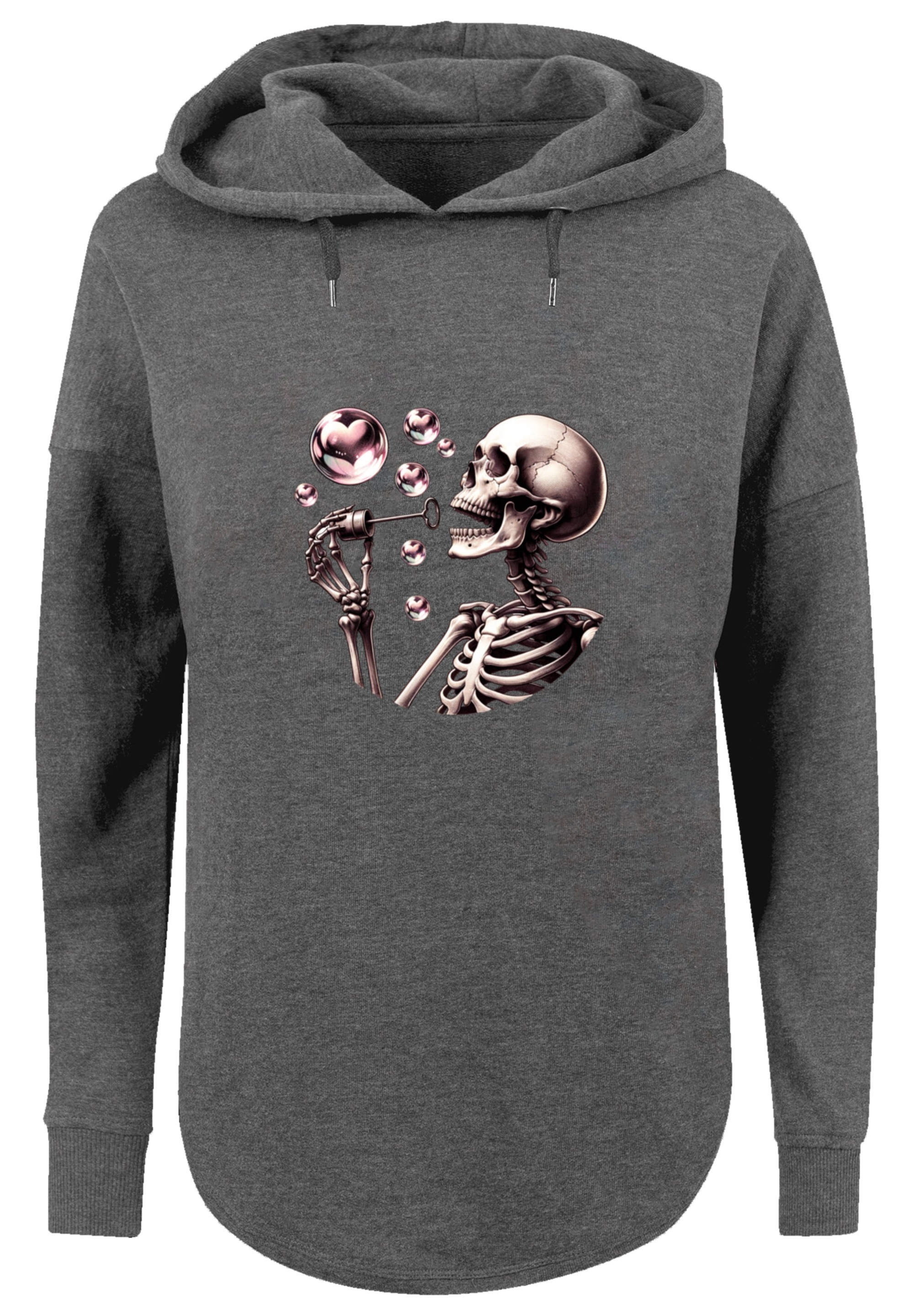 F4NT4STIC Kapuzenpullover "Niedliches Goth Skelett Herz Seifenblasen" Premi günstig online kaufen