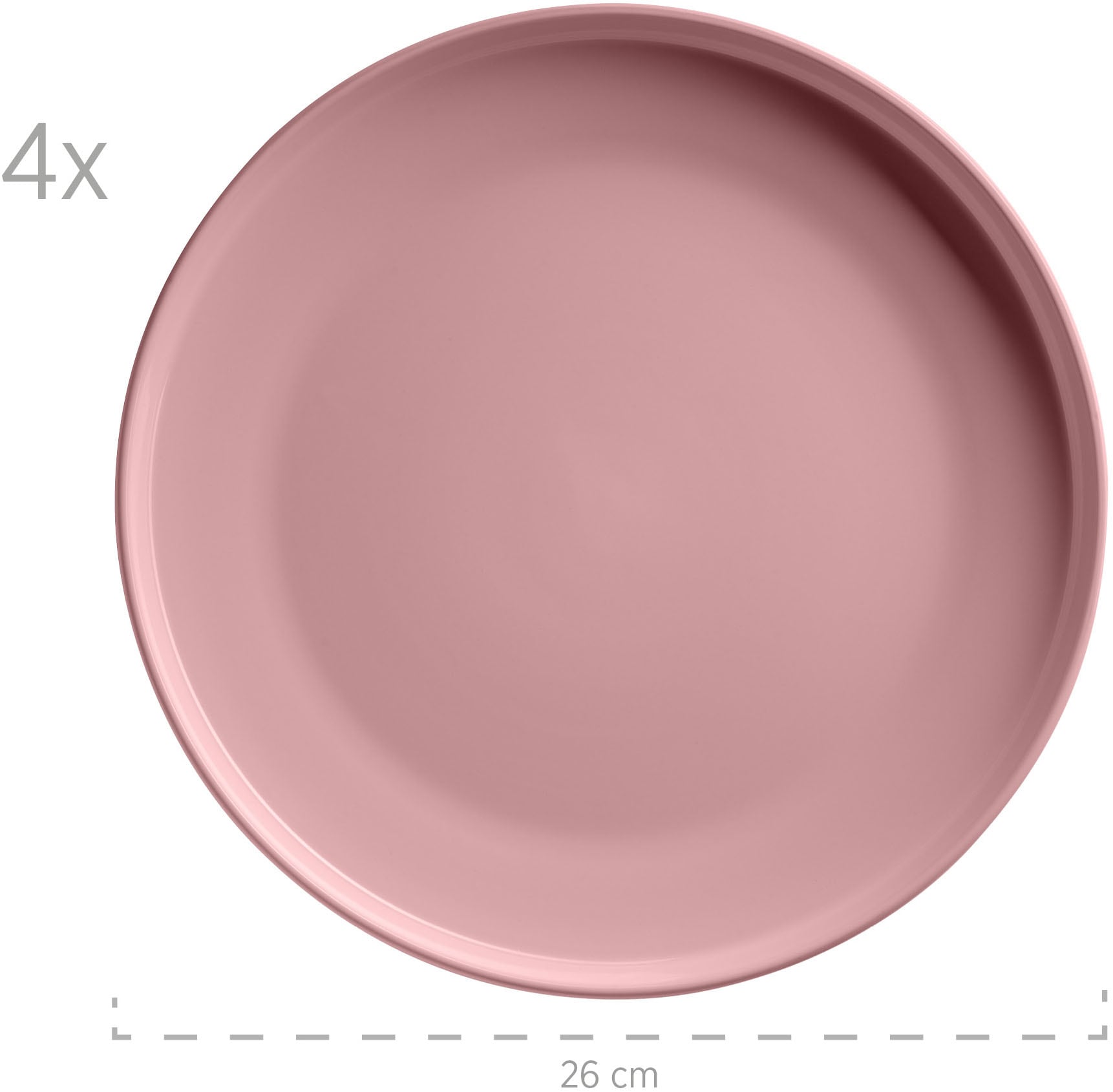 my home Kombiservice »Kosima«, (Set, 16 tlg., je 4 Teller flach, 4 Desserteller, 4 Schüsseln, 4 Kaffeebecher), 16 Teile, Geschirrset für 4 Personen