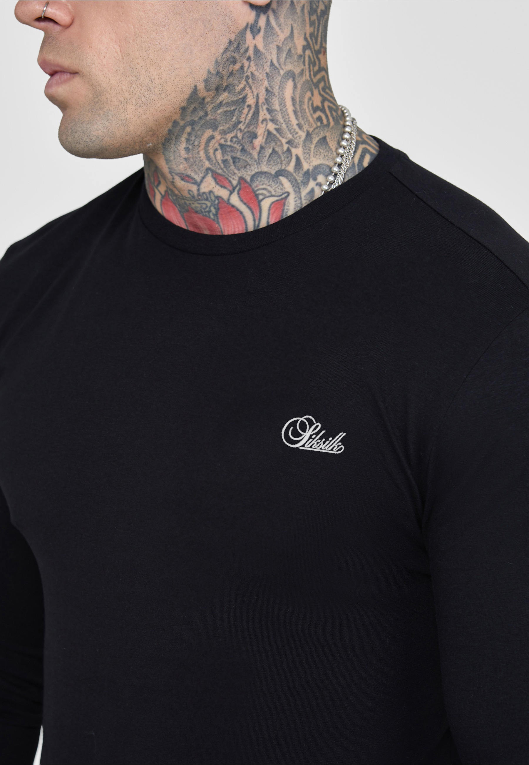Siksilk Langarmshirt »SikSilk Essentials LS T-Shirt« 1