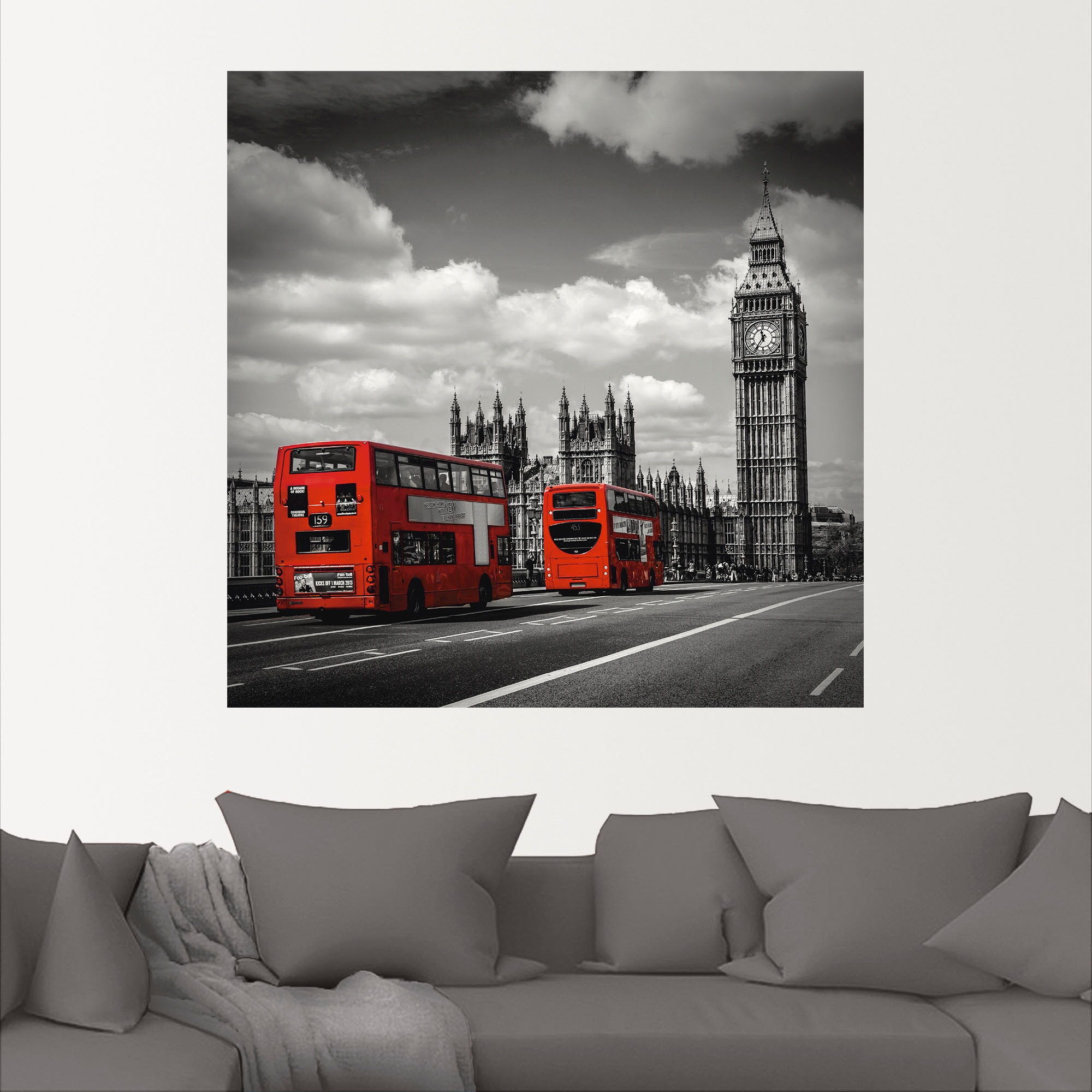Artland Wandbild »Typisch London«, London, (1 St.), als Leinwandbild, Poster, Wandaufkleber in verschied. Größen
