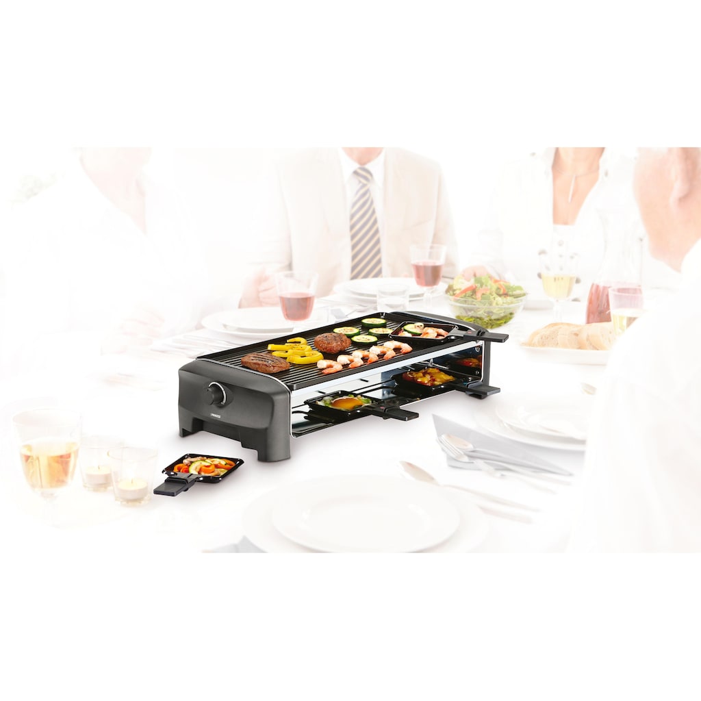 PRINCESS Raclette »8 Grill & Teppanyaki Party - 162840«, 8 St. Raclettepfännchen, 1300 W