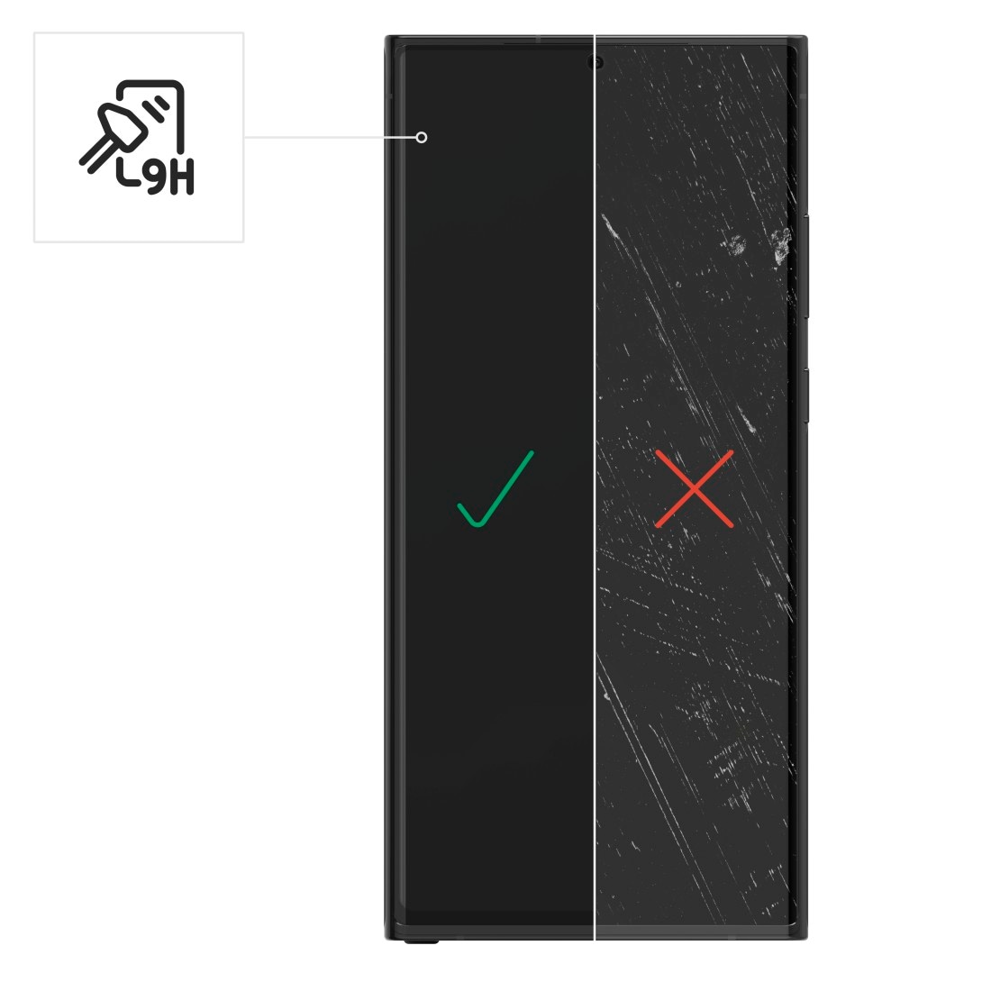 Hama Displayschutzglas »Schutzglas-Set für Samsung Galaxy S23 Ultra«, 3x Displayschutz, 1x Kameraschutz