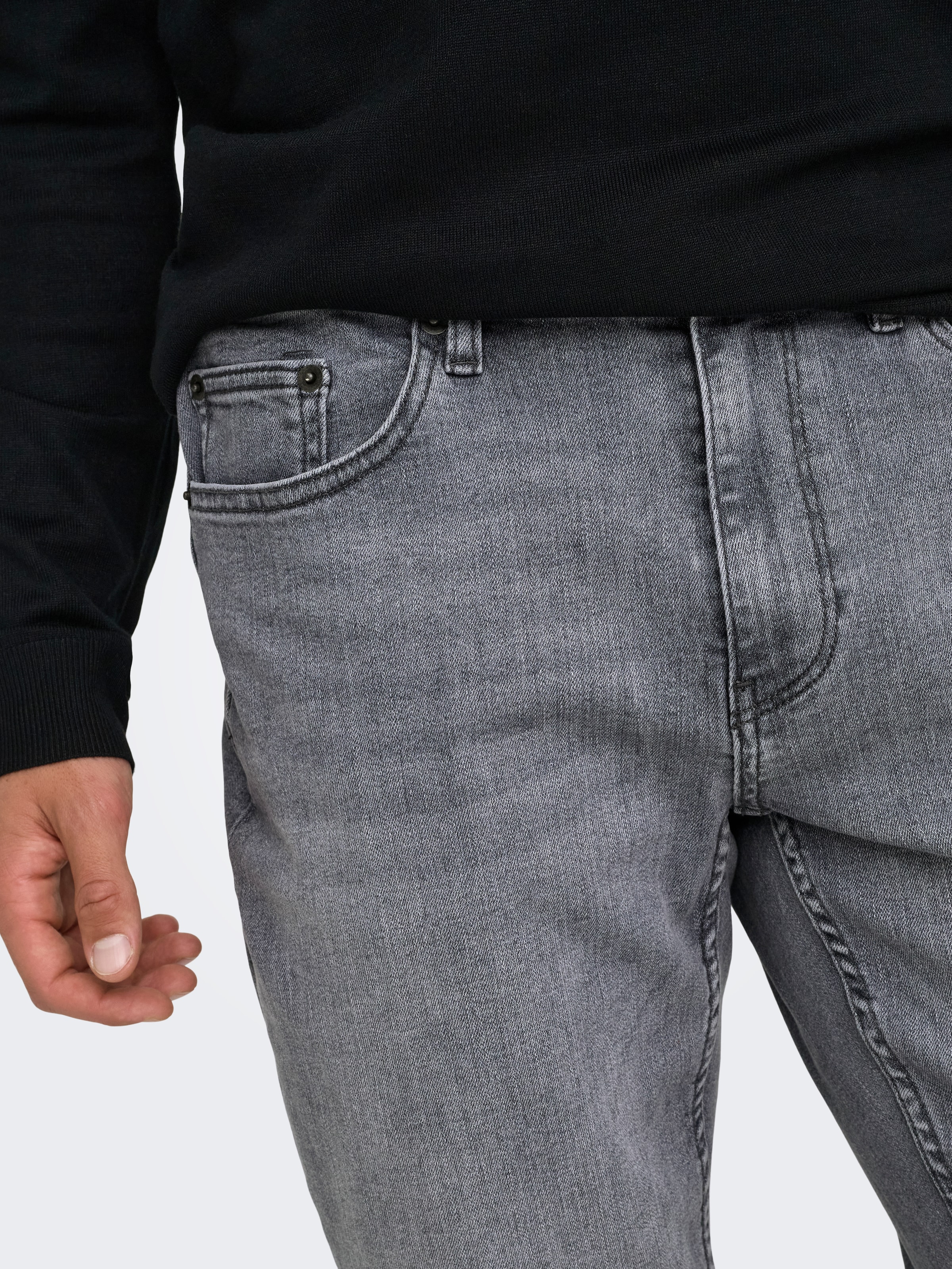 ONLY & SONS Straight-Jeans »ONSWEFT REGULAR WB 0021 TAI DNM NOOS« im 4-Pocket-Style