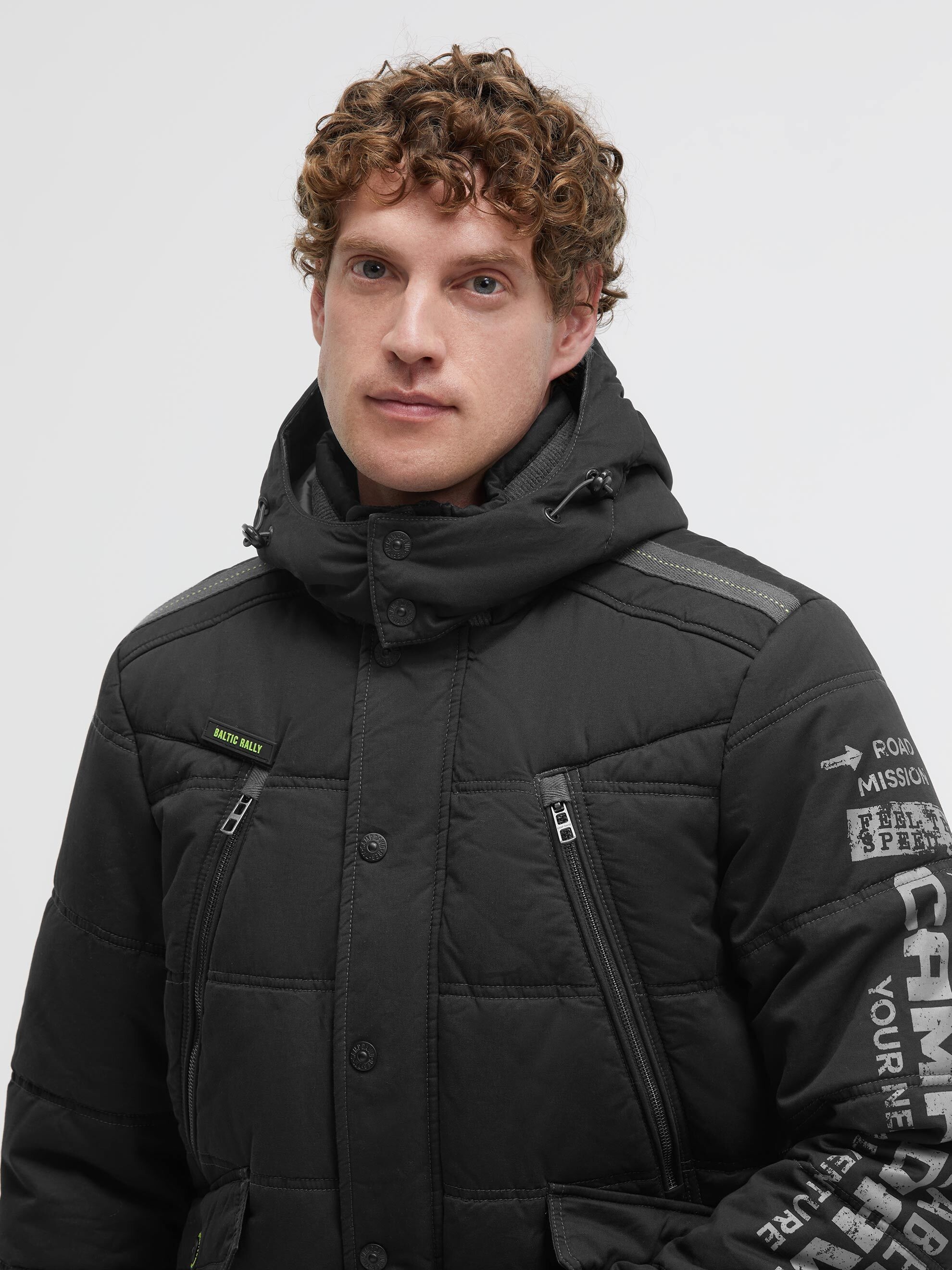 CAMP DAVID Winterjacke mit Kapuze mit Brusttaschen