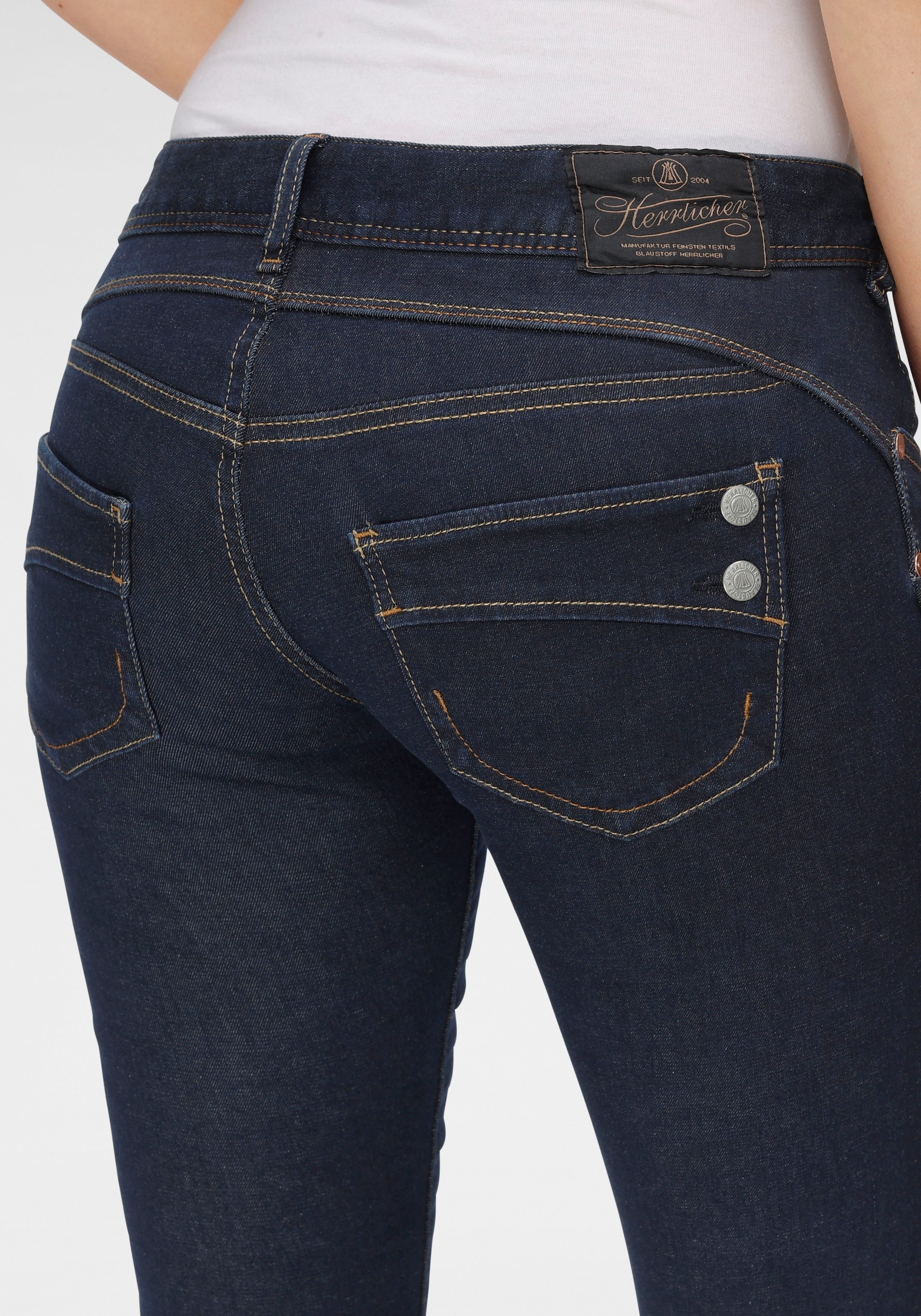 umweltfreundlich SLIM Technology Slim-fit-Jeans dank Herrlicher REUSED«, BAUR | »PIPER New ISKO kaufen der