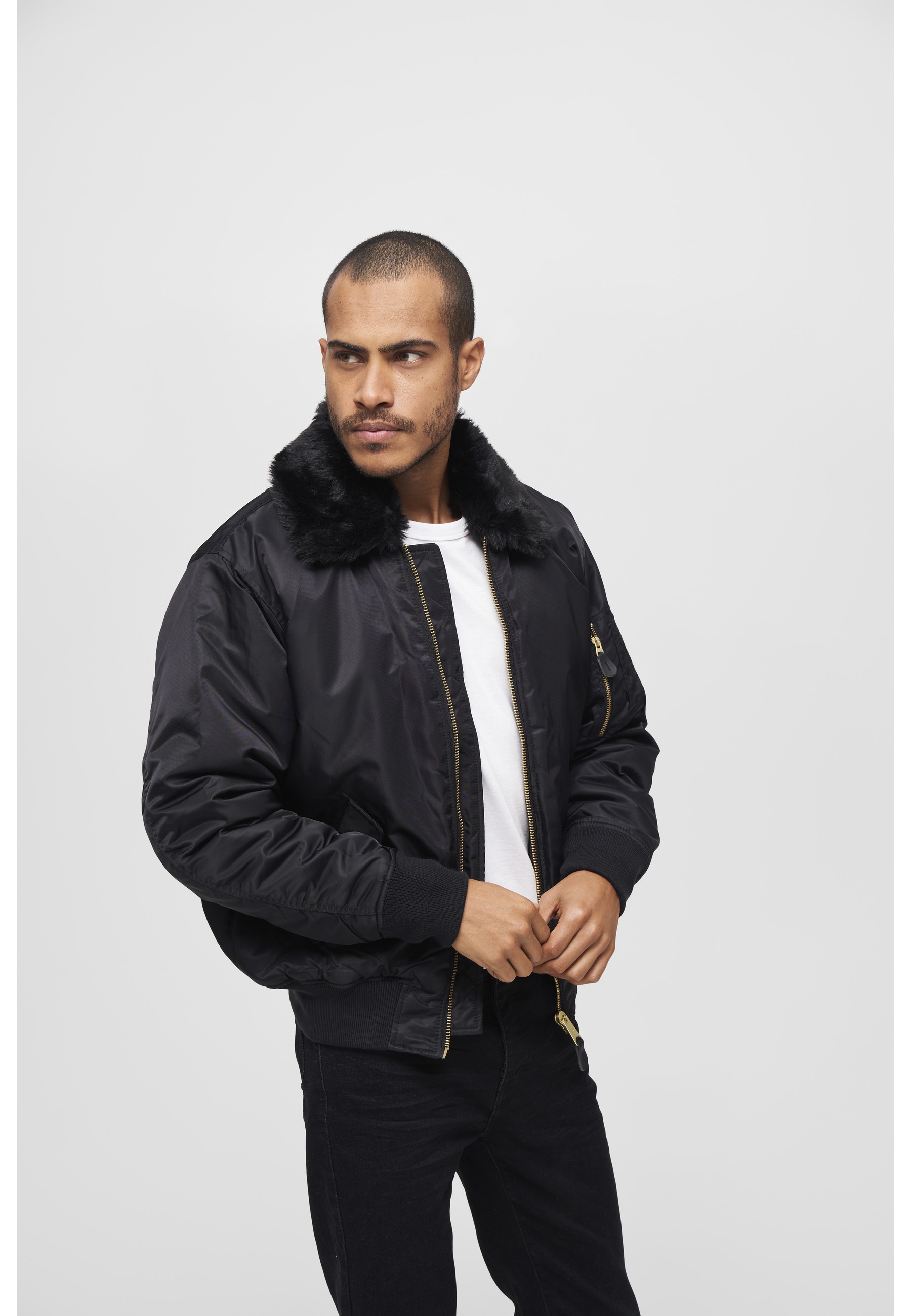 Brandit Winterjacke »Brandit Herren MA2 Jacket Fur Collar« 1 Stk. tlg. ohne Kapuze