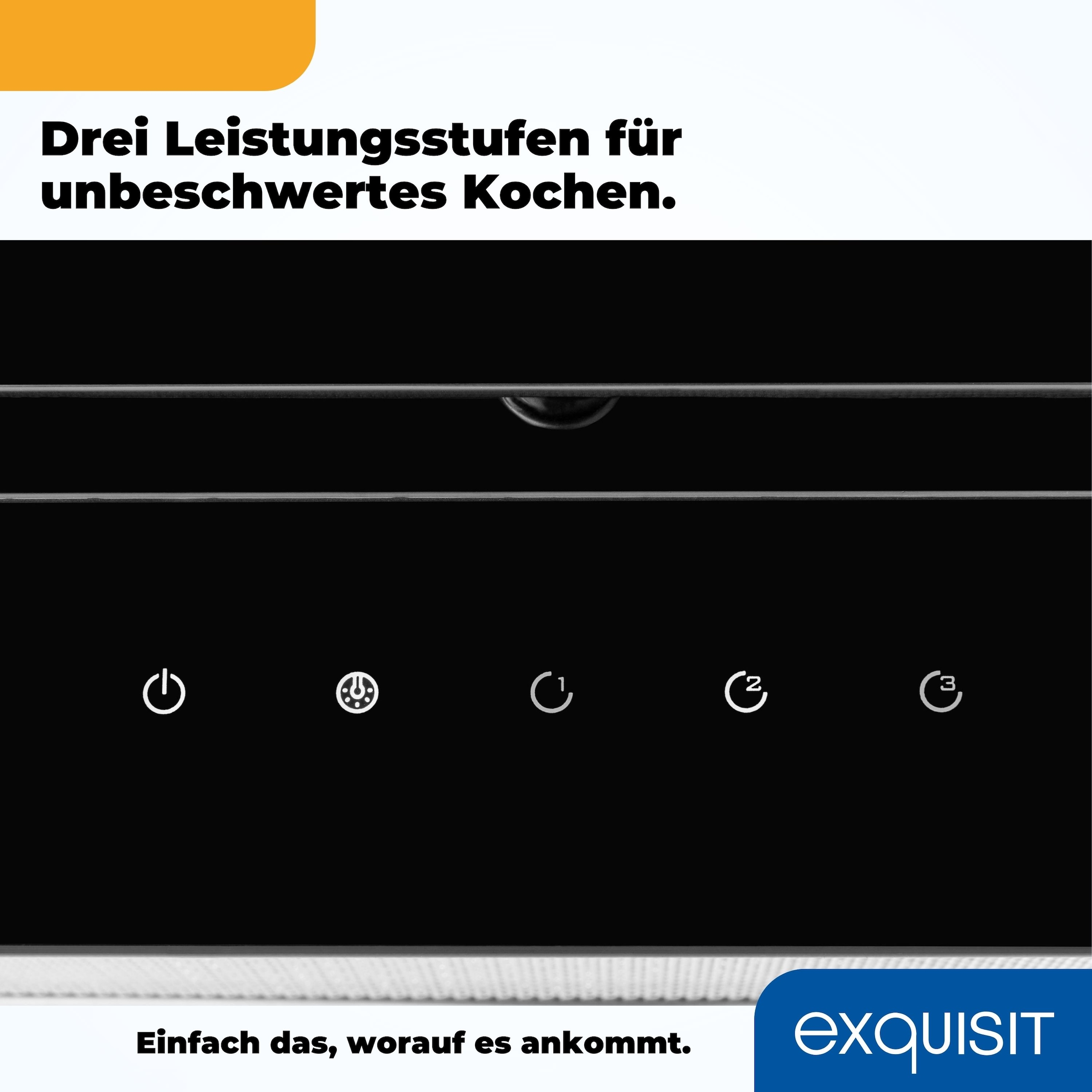 exquisit Kopffreihaube »KFD 60‐9 DUO Inox«
