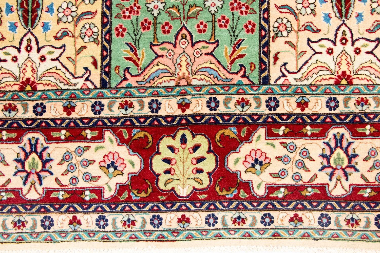 morgenland Wollteppich »Designer Teppich handgeknüpft mehrfarbig«, rechteckig, handgeknüpft