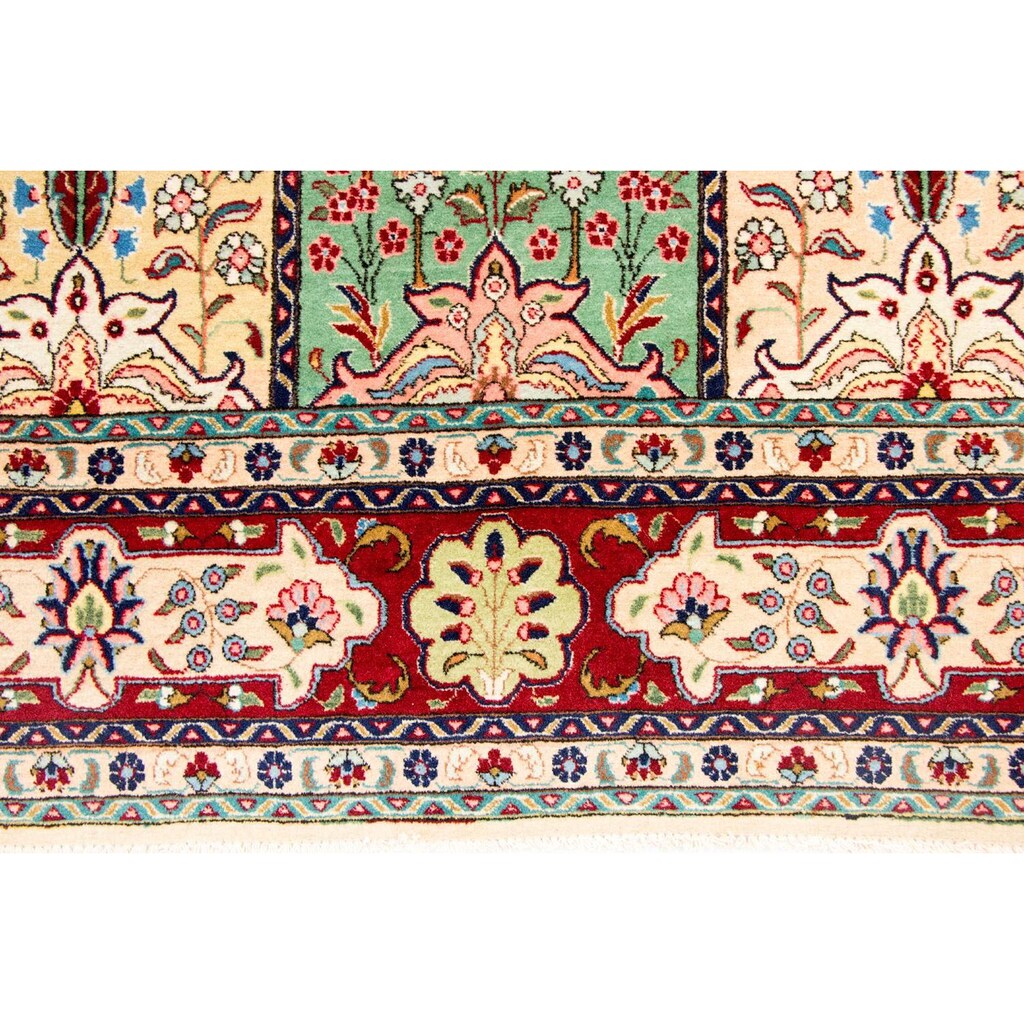 morgenland Wollteppich »Designer Teppich handgeknüpft mehrfarbig«, rechteckig