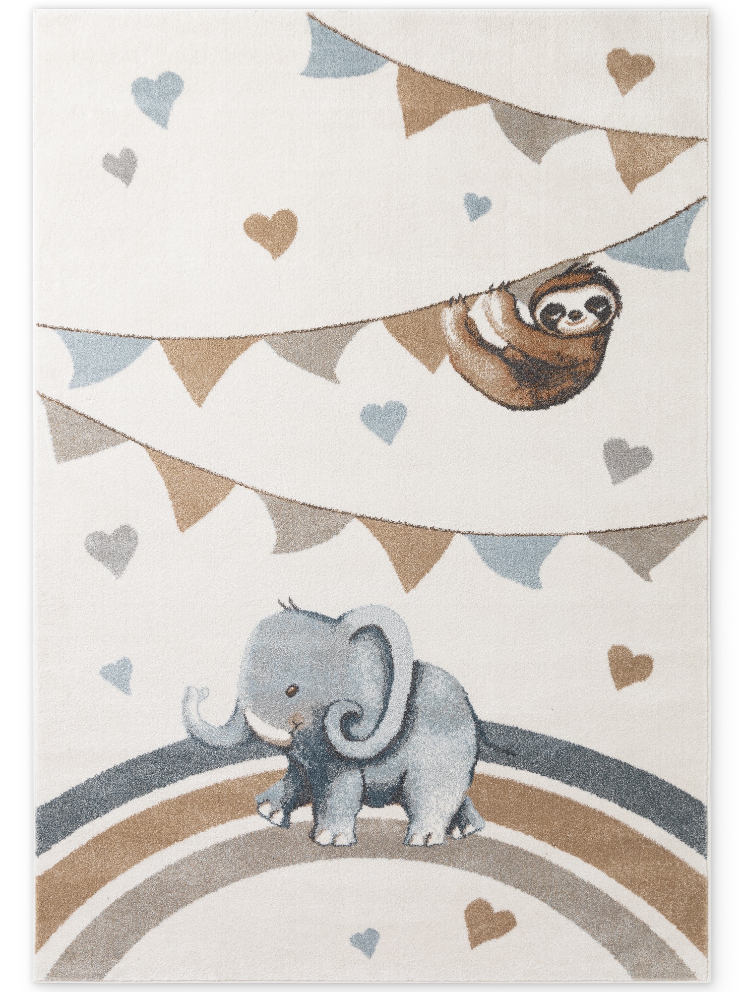 Villeroy & Boch Kinderteppich "Walk like an Elephant Rainbow Party Teppich" günstig online kaufen
