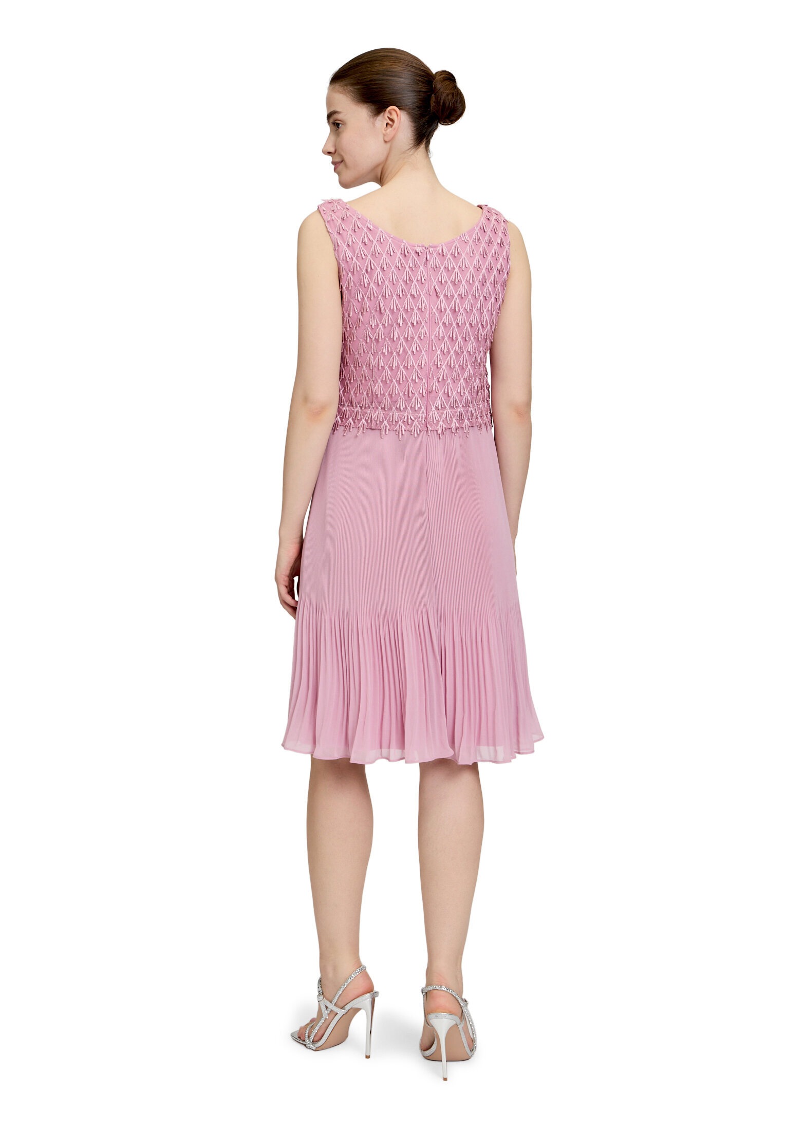 Vera Mont Cocktailkleid »Damen mit Plissee« Ohne Tasche Fransen
