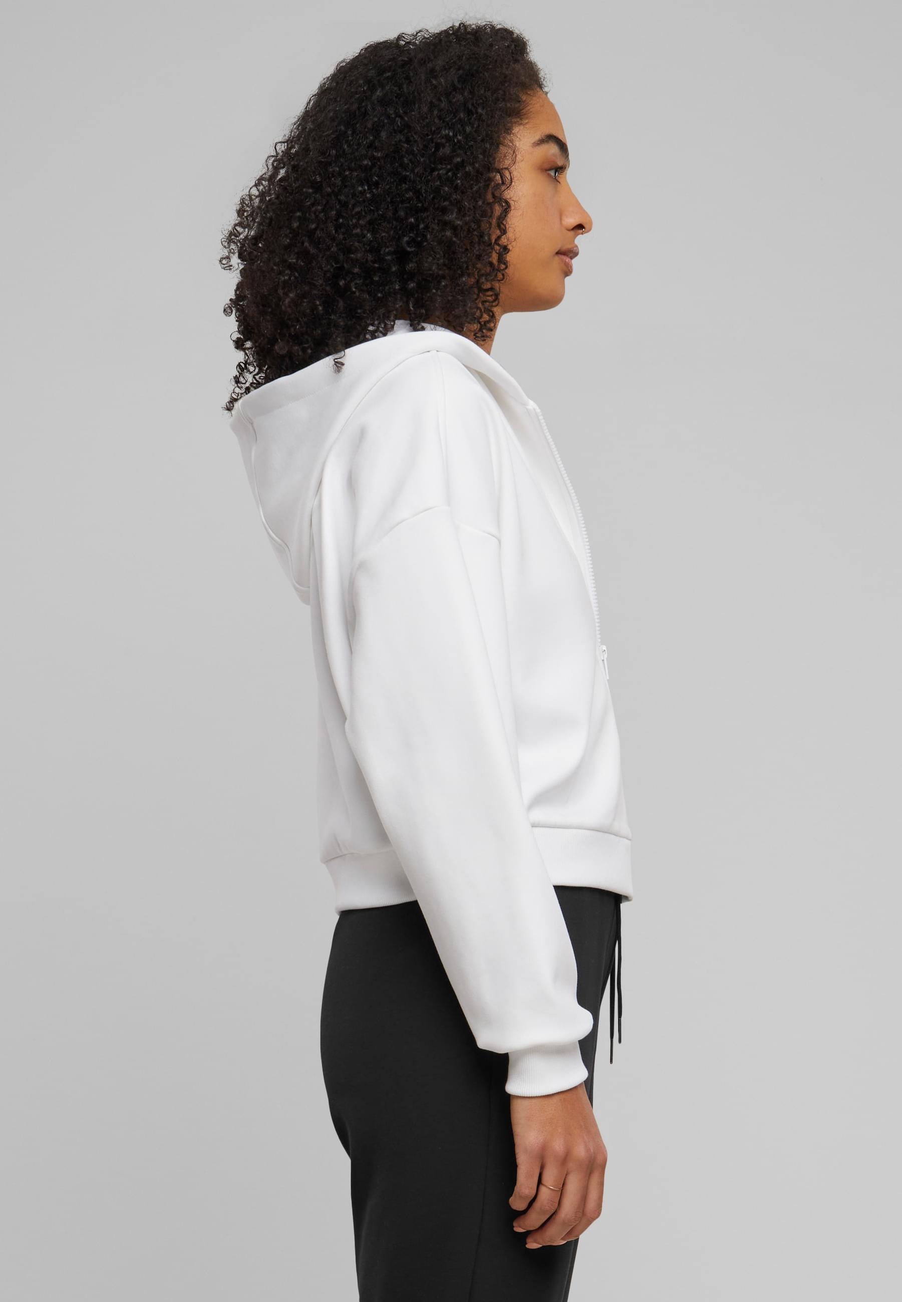 URBAN CLASSICS Sweatjacke »Urban Classics Damen Ladies Cozy Short Zip Hoody«