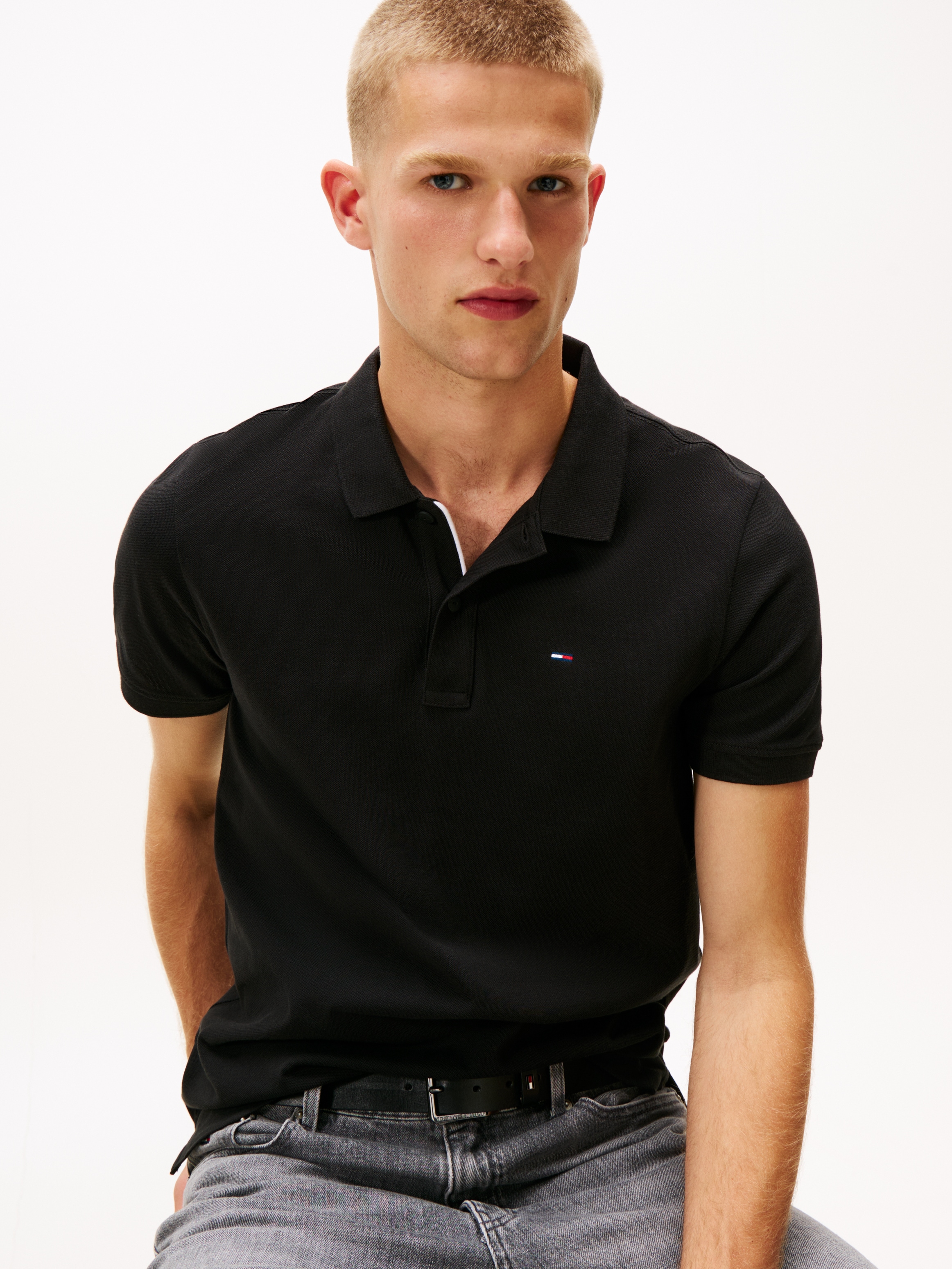Tommy Jeans Poloshirt »TJM SLIM PLACKET POLO EXT«
