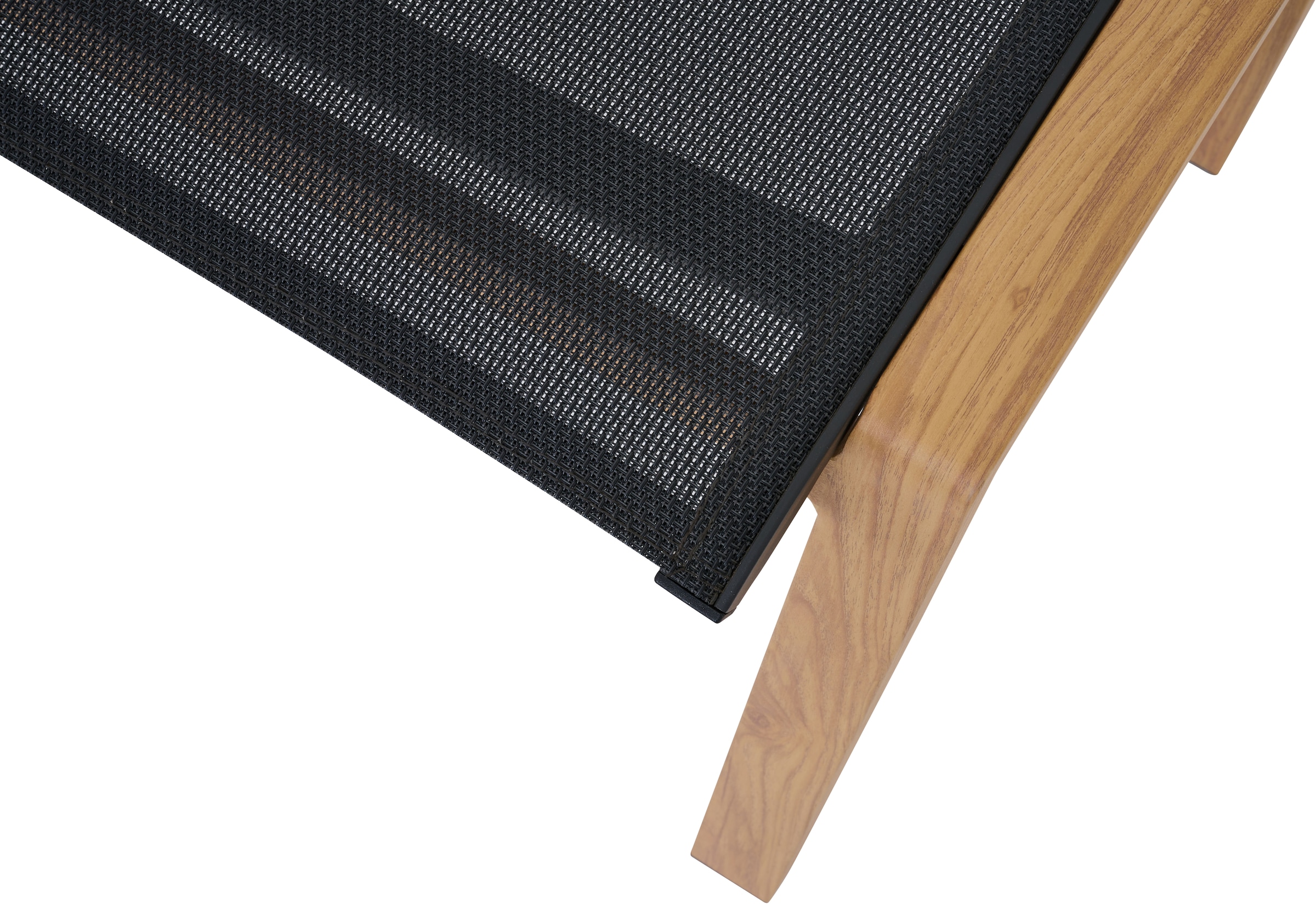 Siena Garden Hocker »CATANIA« Aluminiumgestell in teaklook, Ranotex® Bezug, Dining Hocker