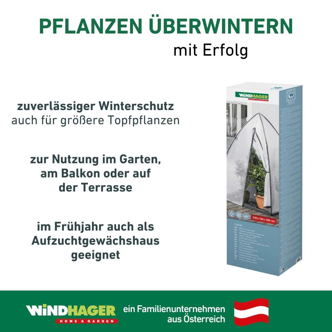 Windhager Winterschutzvlies »Yukon, Winterschutzzelt für Pflanzen« 1 Stk. tlg. Winterquartier für Garten, Balkon, Terrasse 1,8 m hoch