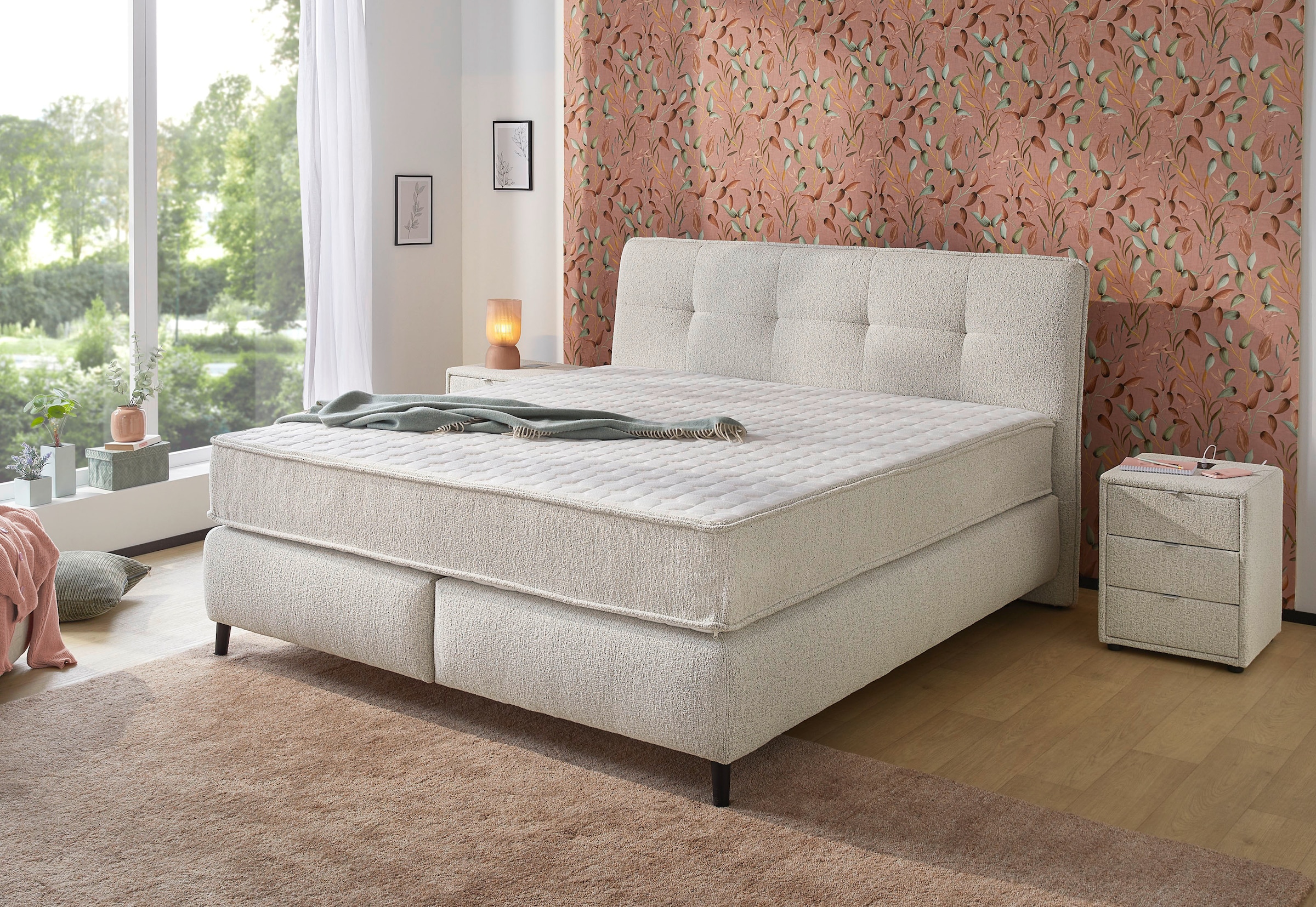 Jockenhöfer Gruppe Boxspringbett »King-Size in der Breite 180cm«, Extradicke XXL-7-Zonen-TTFK-Matratze (25cm hoch)