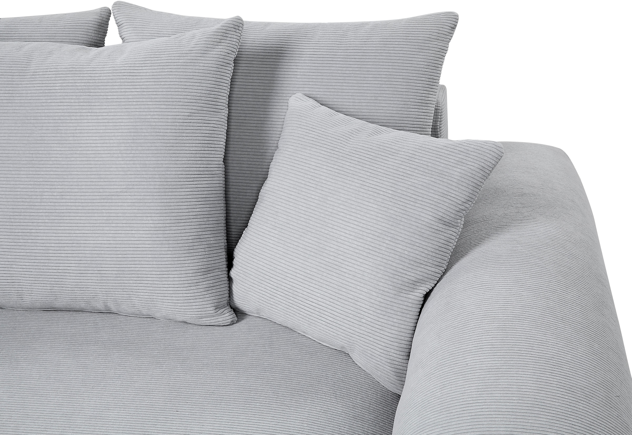ATLANTIC home collection Big-Sofa »Bjoern«, mit Cord-Bezug, XXL-Sitzfläche, mit Federkern, frei im Raum stellbar