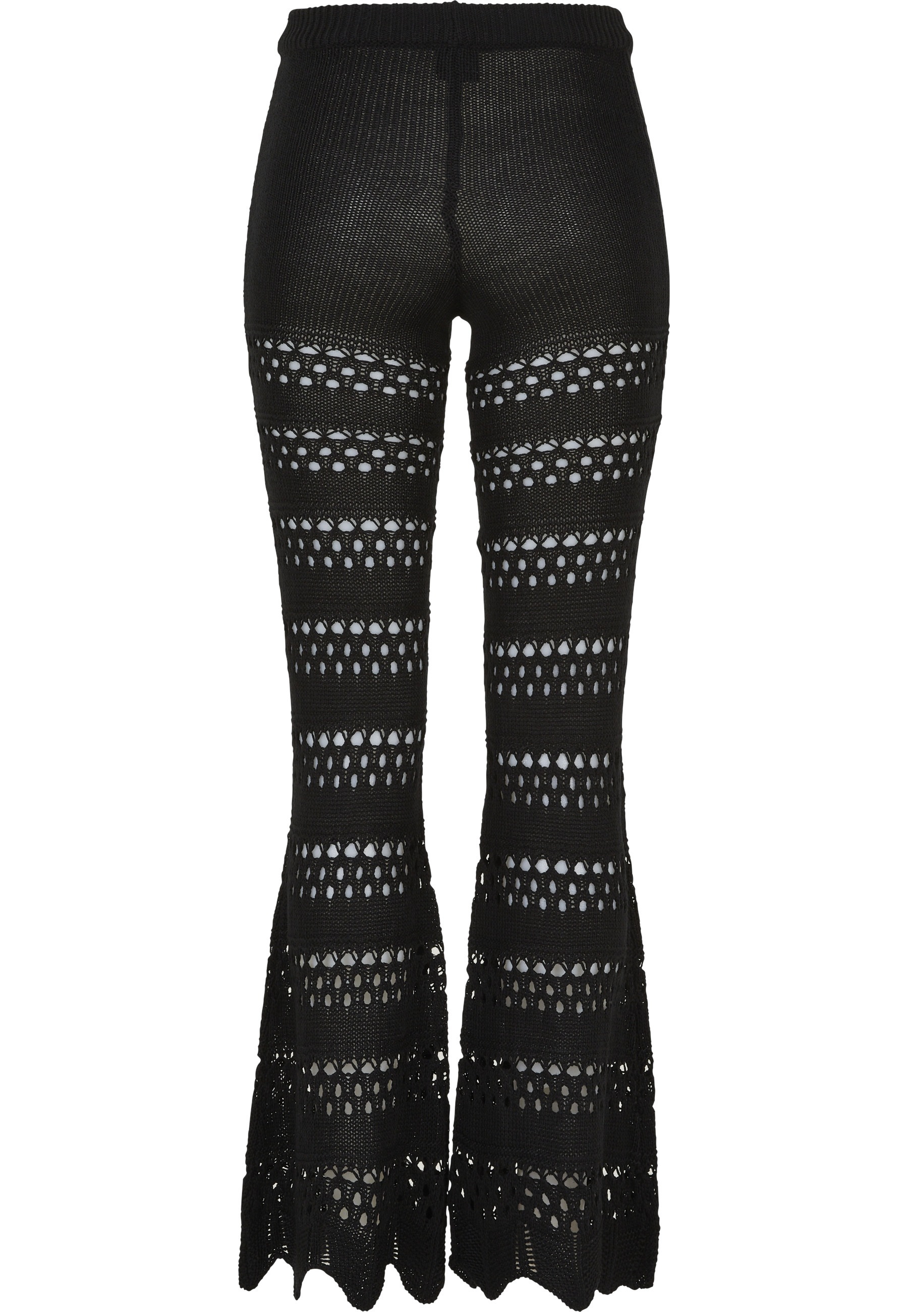 URBAN CLASSICS Leggings "Urban Classics Damen Ladies Flared Crochet Knit Le günstig online kaufen
