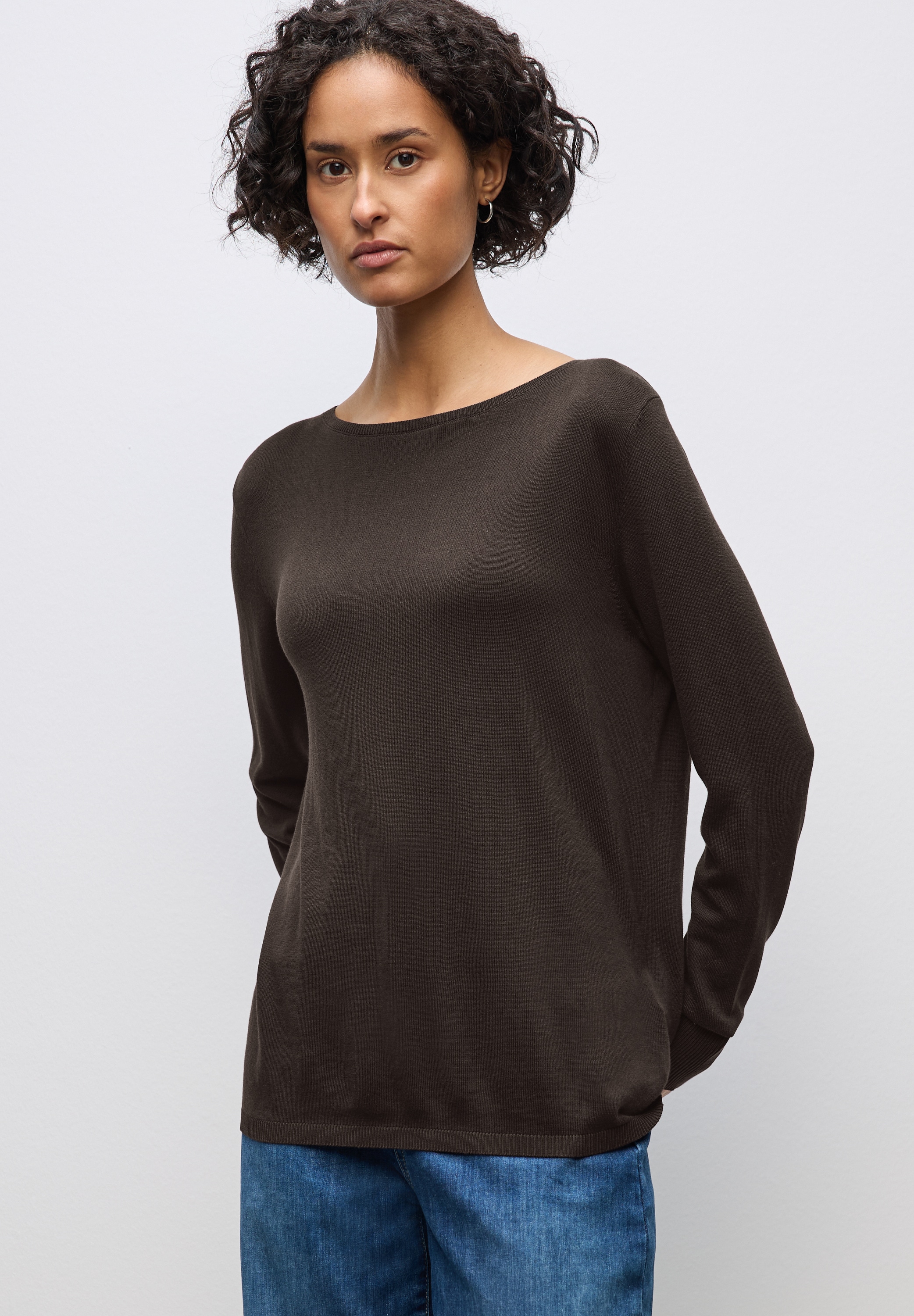 STREET ONE Strickpullover mit U-Boot-Ausschnitt