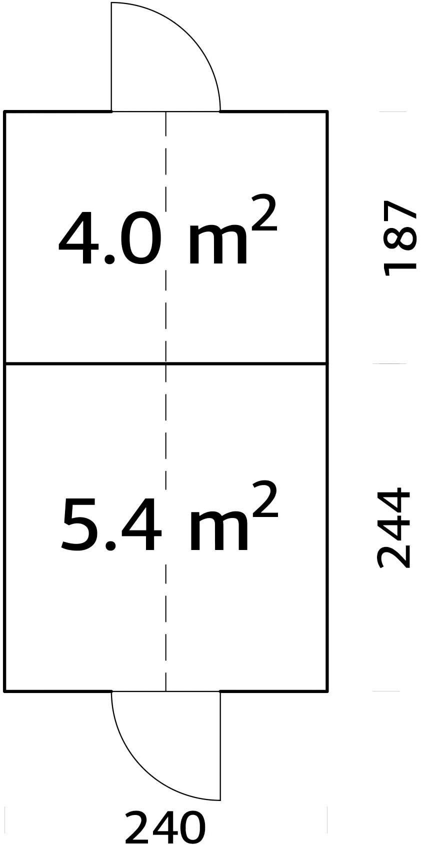 Palmako Gewächshaus »Emilia 5,4+4,0 m²«