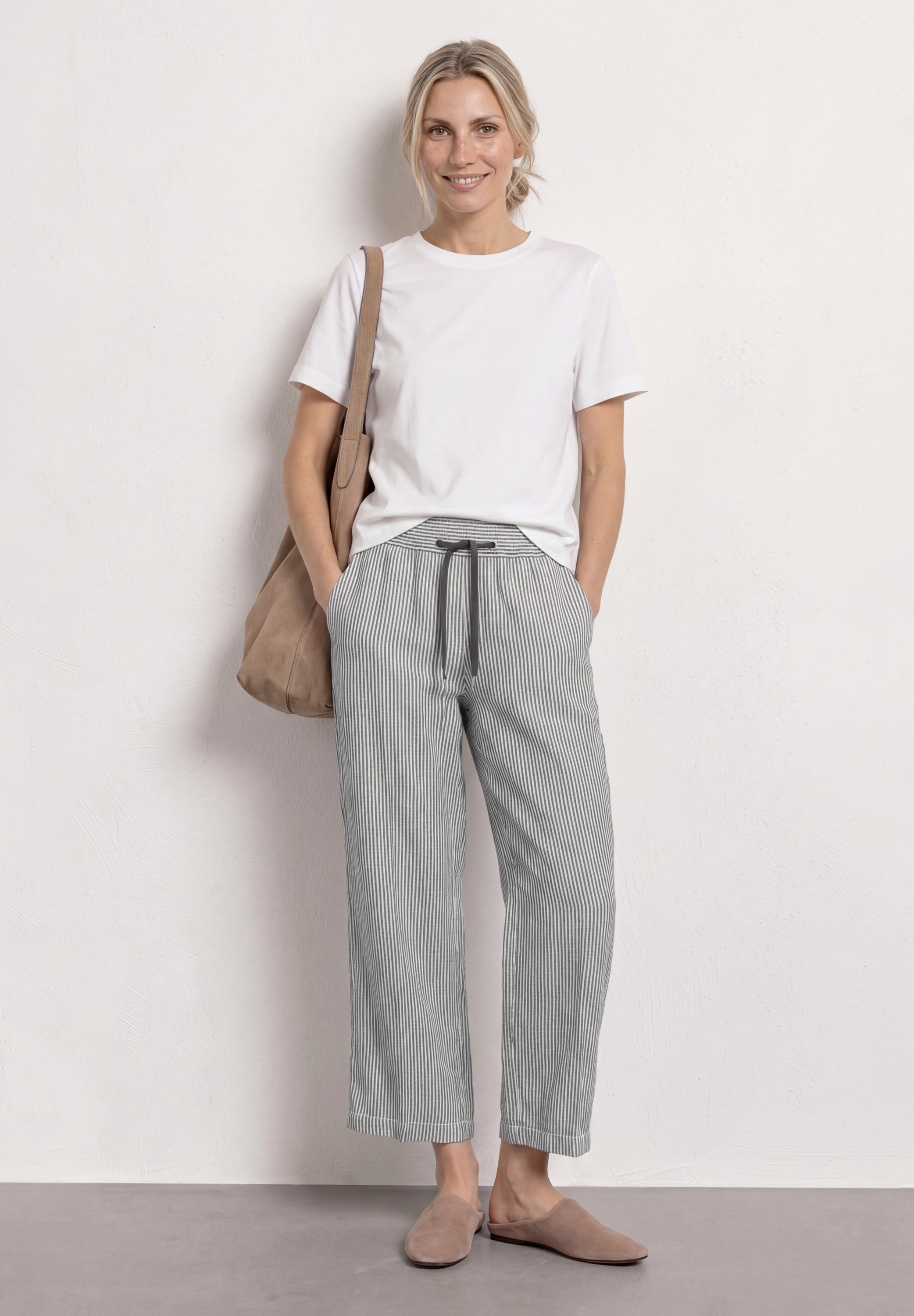 STREET ONE Culotte  aus Leinen