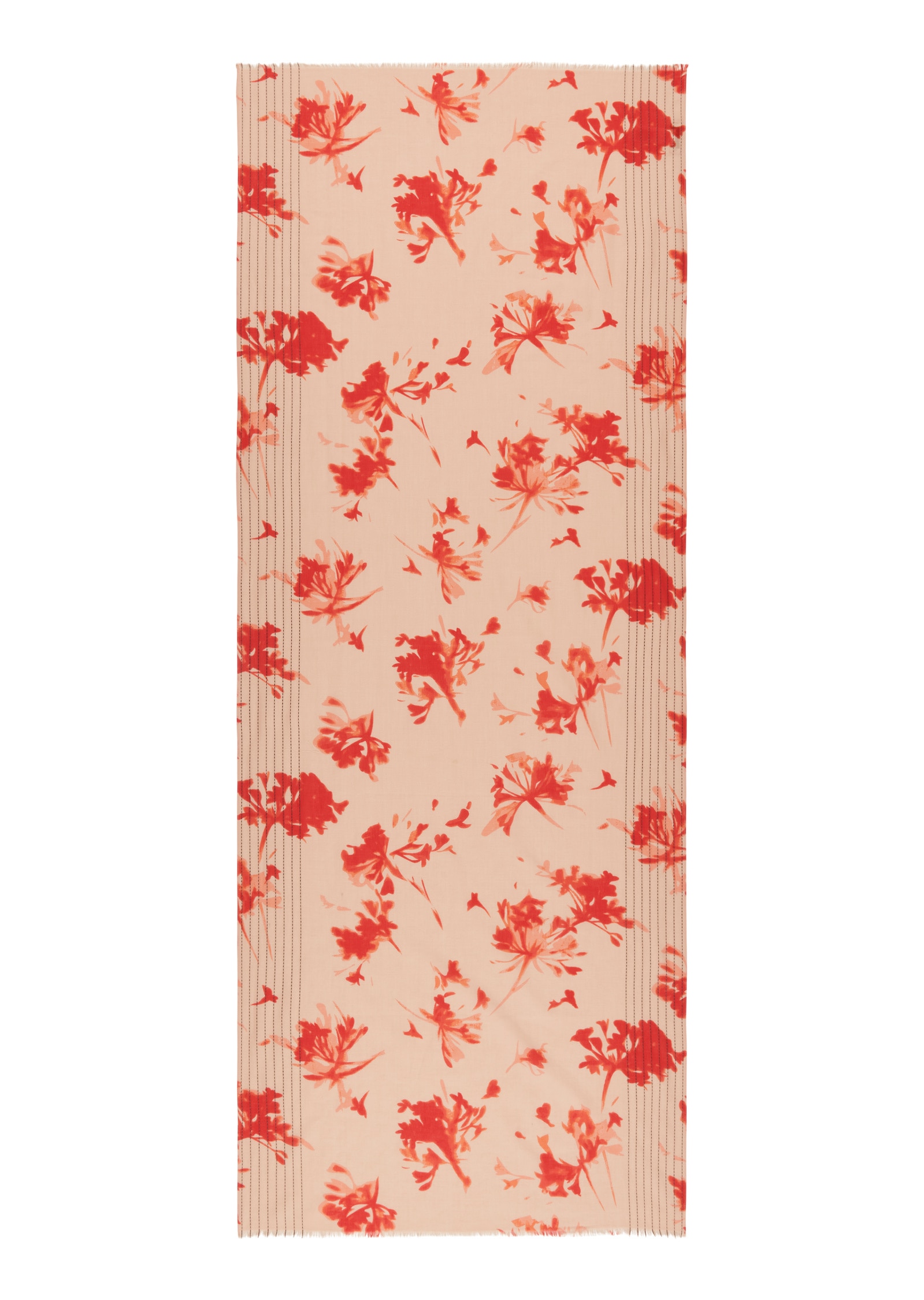 Marc O'Polo Schal »mit Stickerei und Fransenkante«