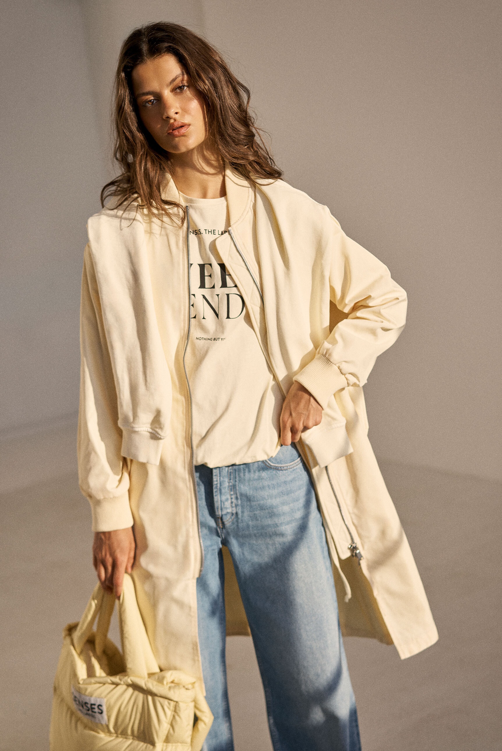 SENSES.THE LABEL Blouson ohne Kapuze mit Zwei-Wege-Reißverschluss günstig online kaufen