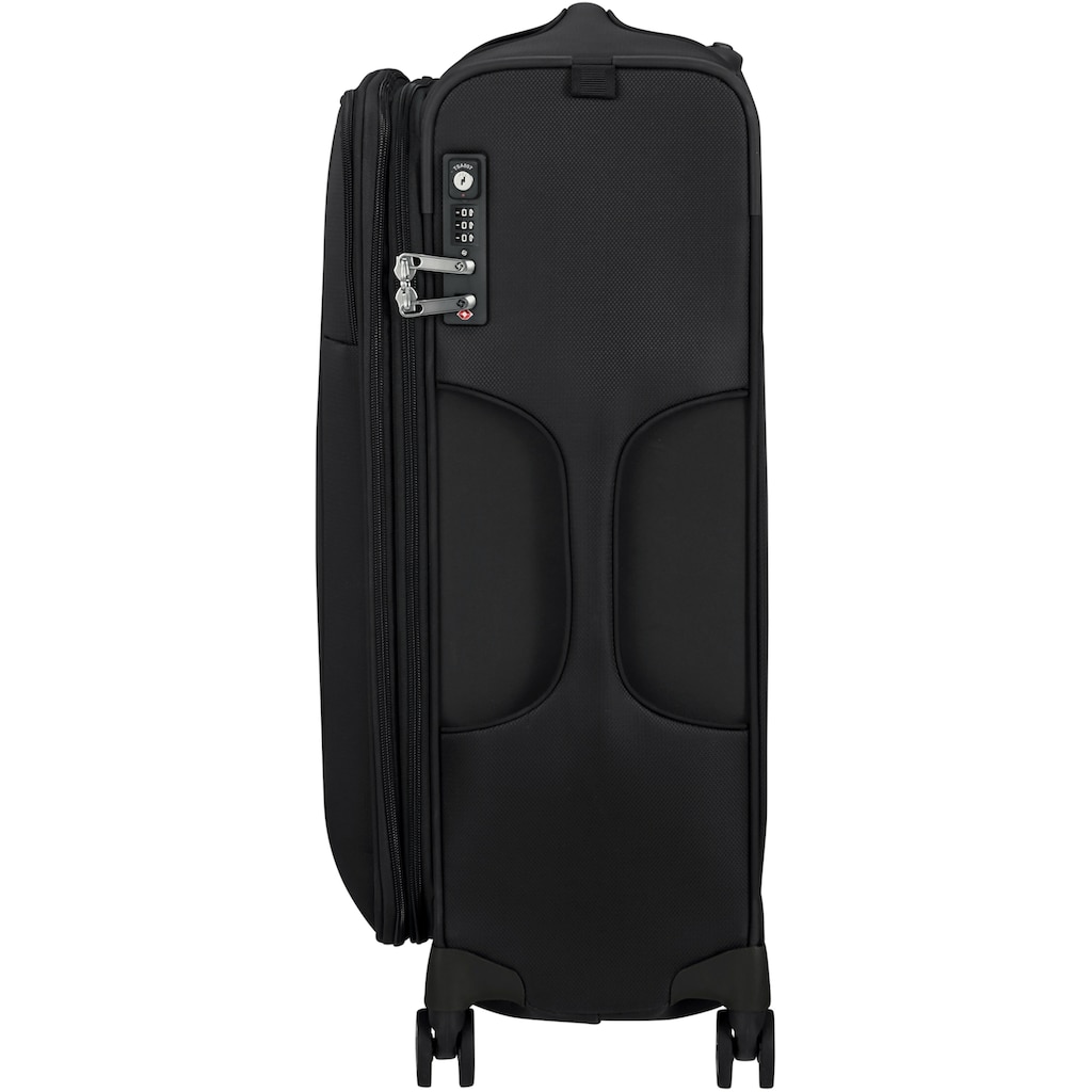 Samsonite Weichgepäck-Trolley »D'Lite, Black, 63 cm«, 4 Rollen, mit Volumenerweiterung; aus recyceltem Material