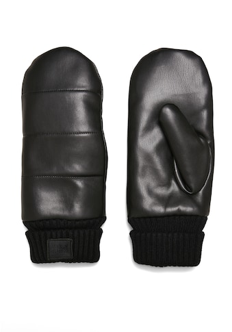 Baumwollhandschuhe »Urban Classics Unisex Puffer Imitation Leather Gloves«