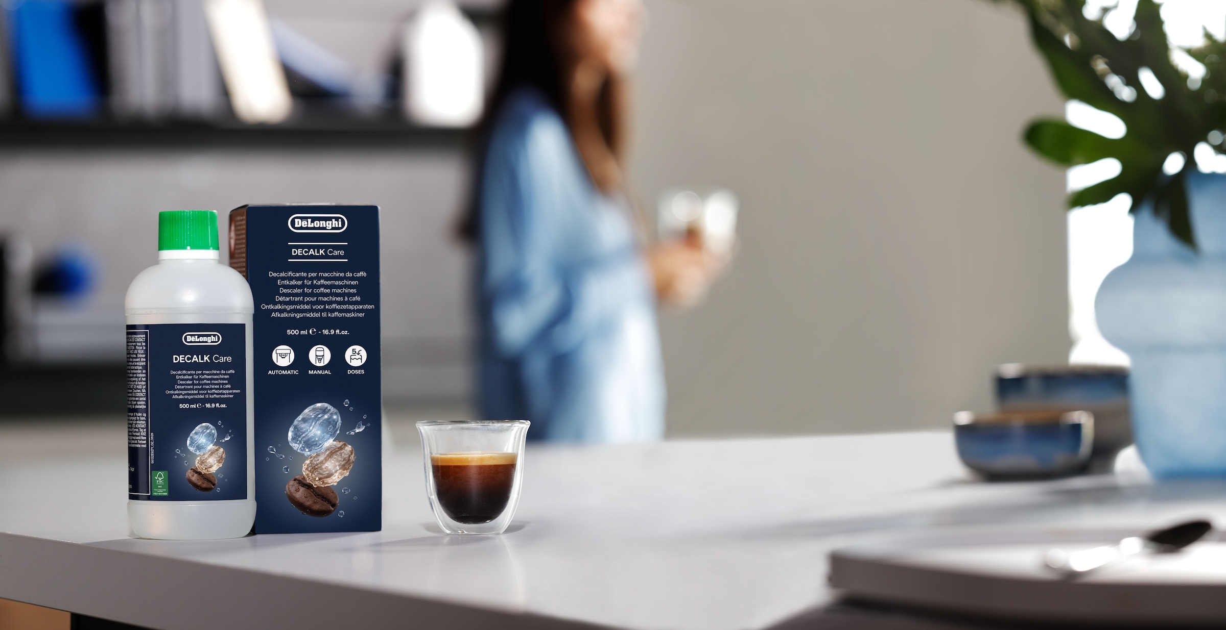 De'Longhi Entkalker »DLSC500 EcoDecalk« Kalklöser für Kaffeevollautomat und Espressomaschine