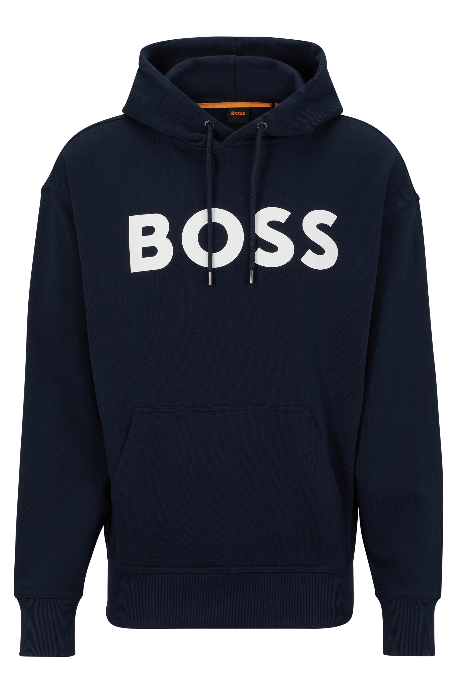 | BOSS bestellen Sweatshirt Logodruck BAUR weißem ORANGE mit ▷ »WebasicHood«,