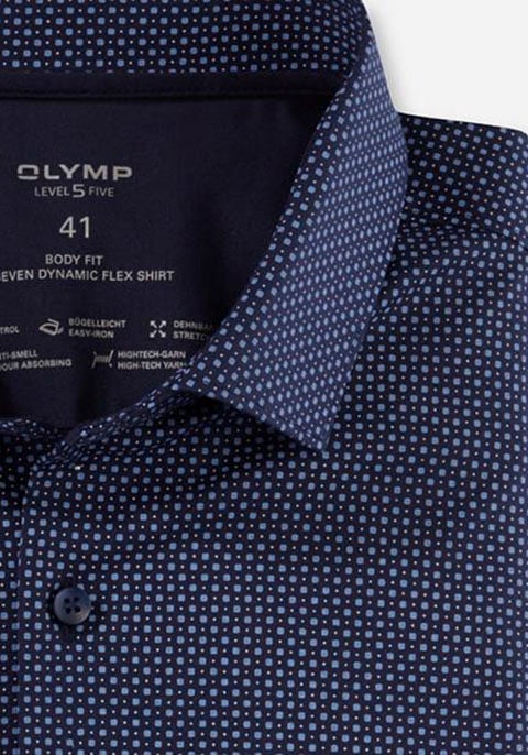 OLYMP Kurzarmhemd in 24/7 Dynamic Flex Quality