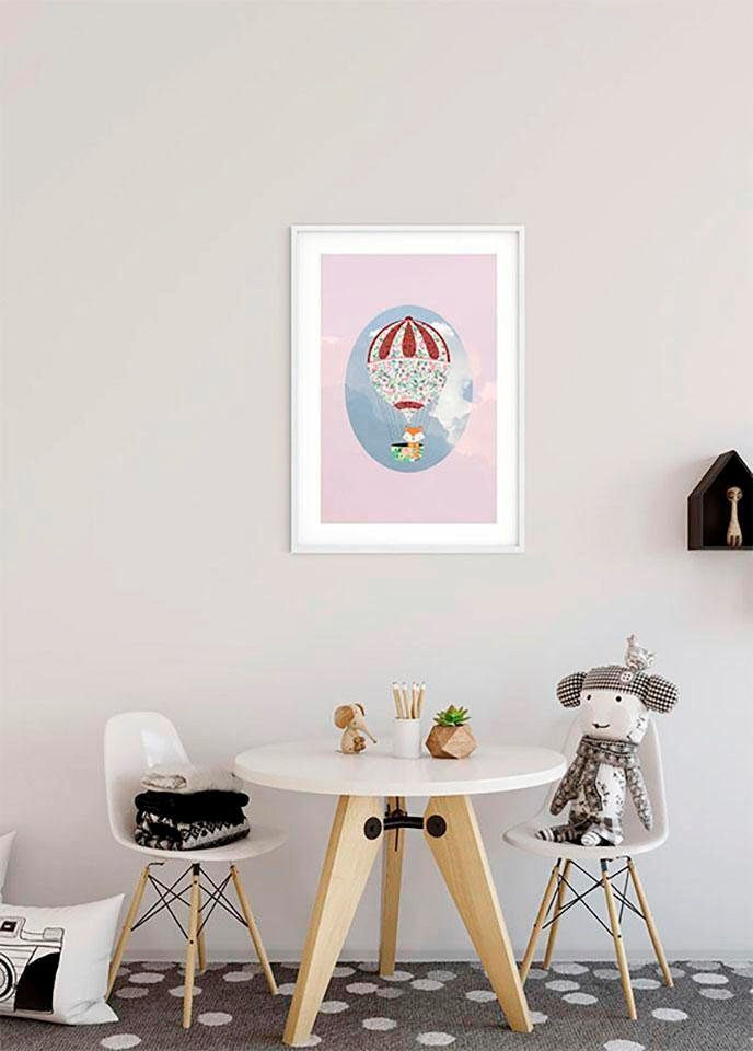 Komar Poster Schlafzimmer, Balloon »Happy Wohnzimmer Rose«, St.), Figuren, BAUR | Kinderzimmer, (1